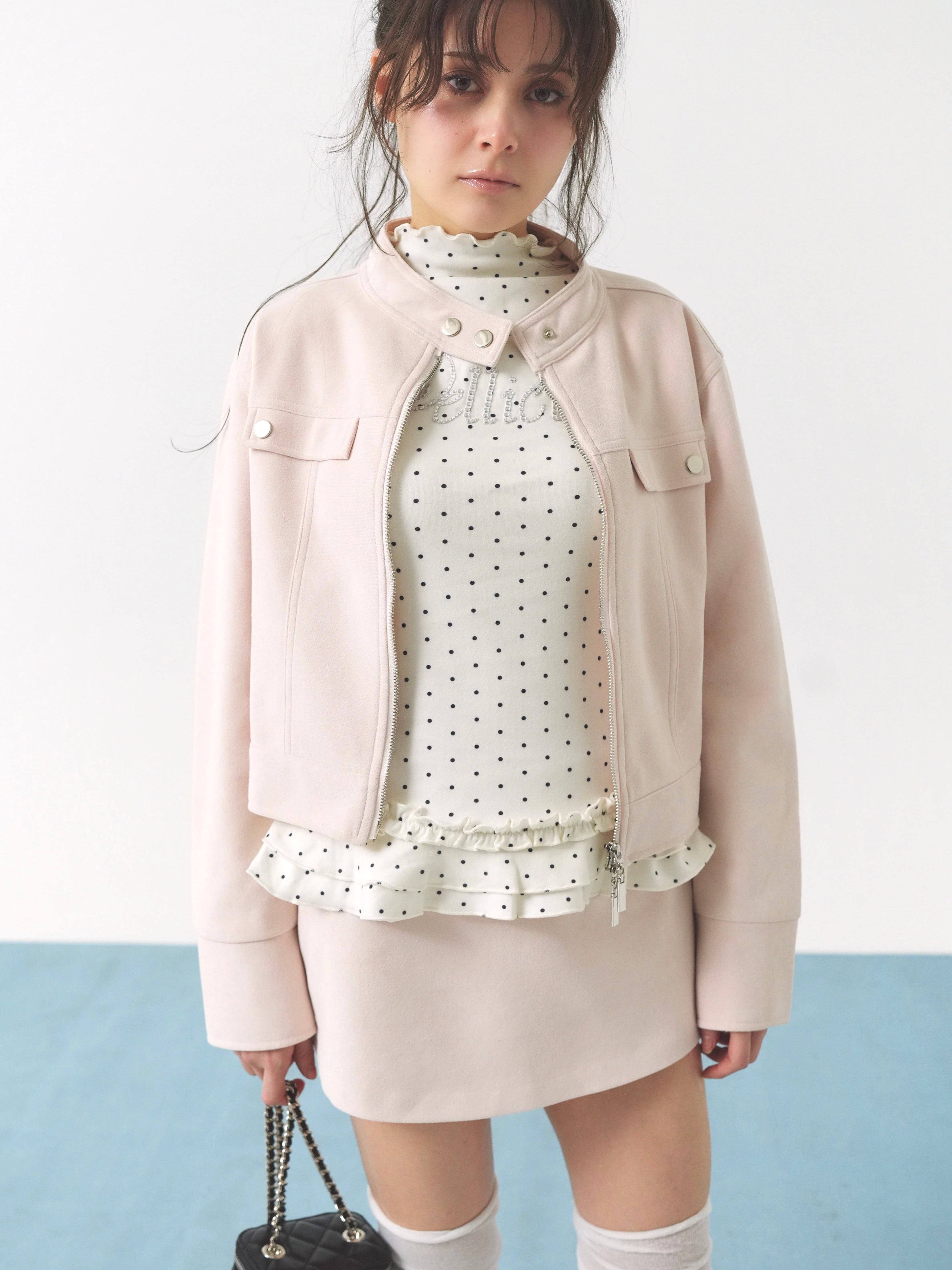 Peach peel skirt