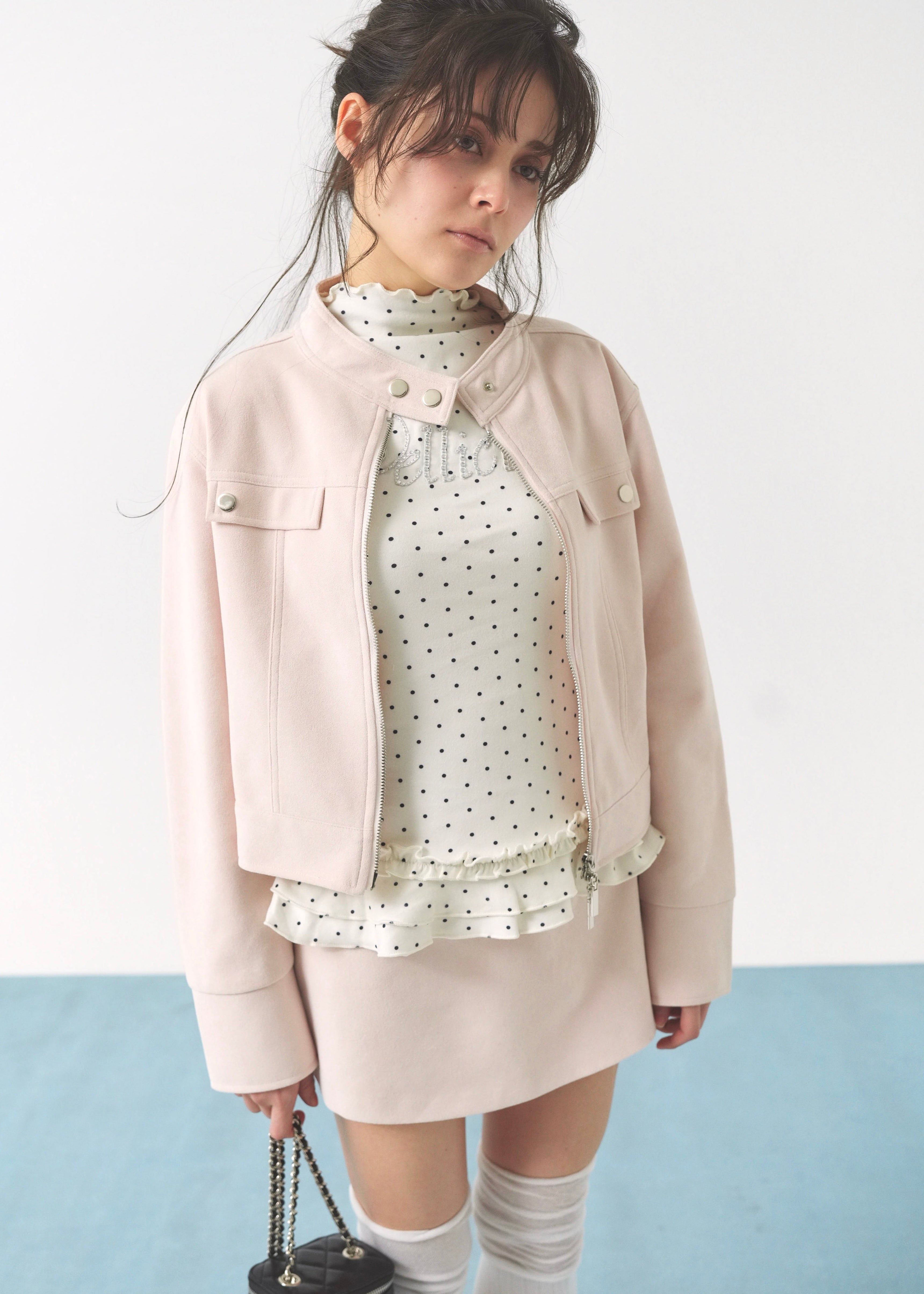 Peach peel skirt