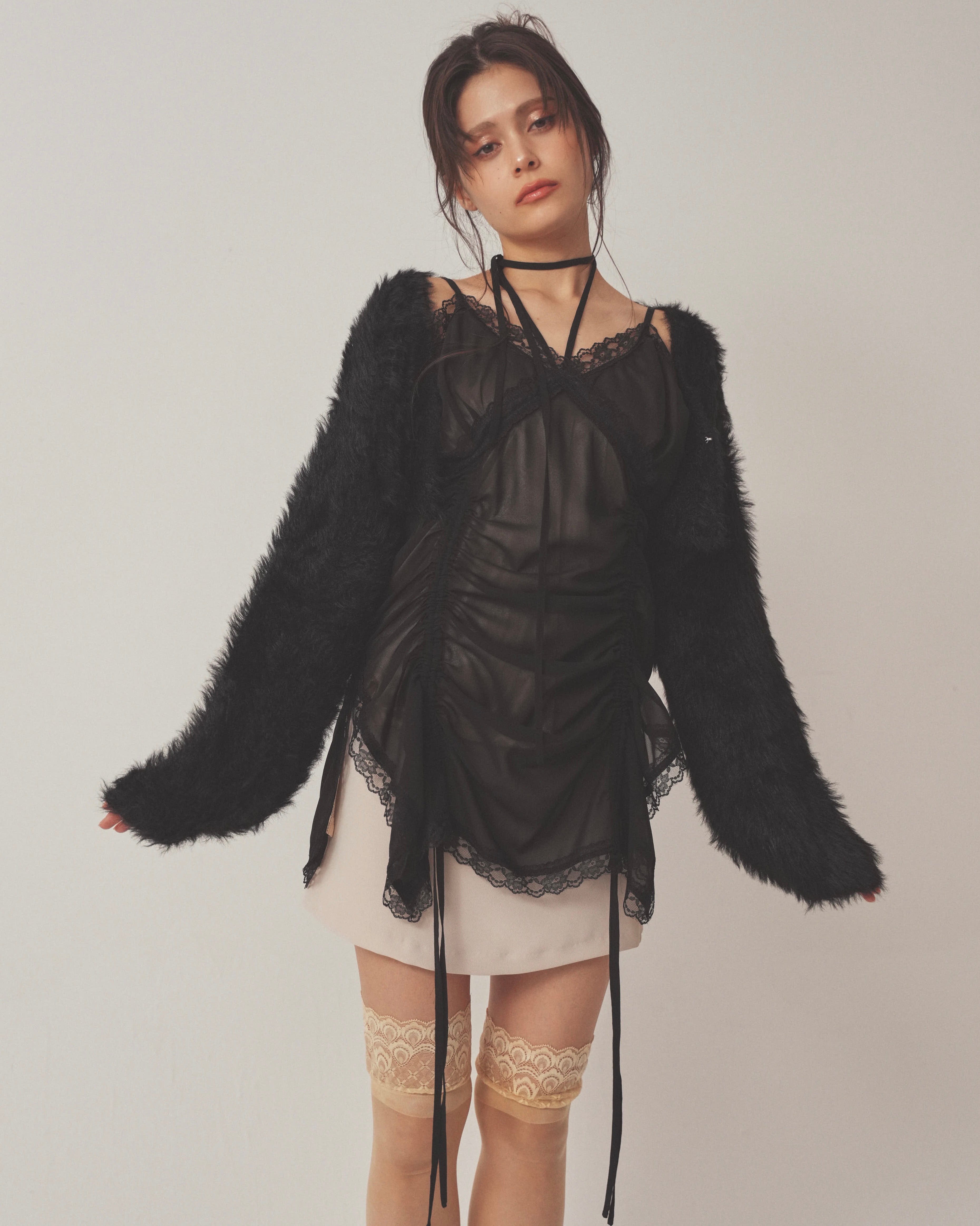 chiffon gather mini op