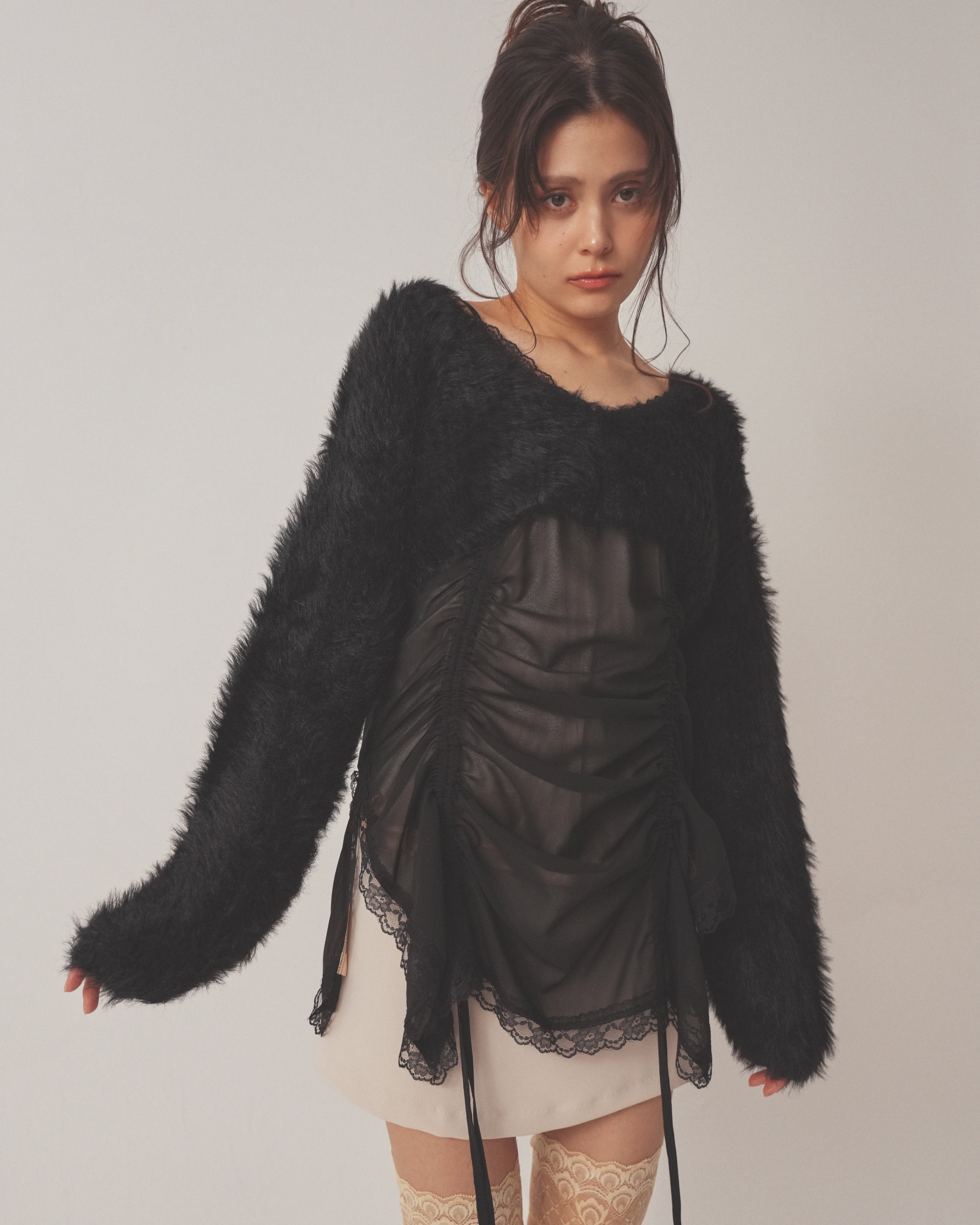 chiffon gather mini op