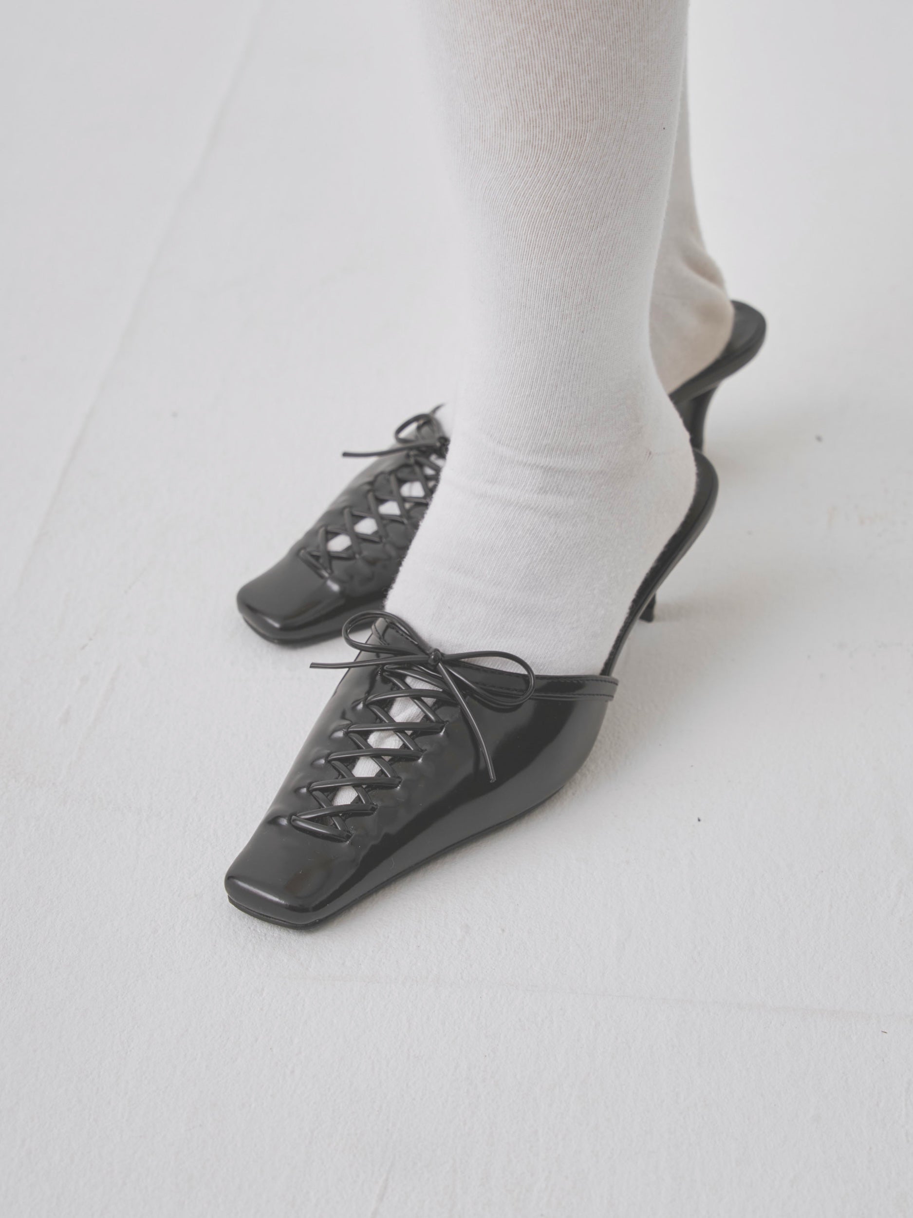 lace up mule sandal