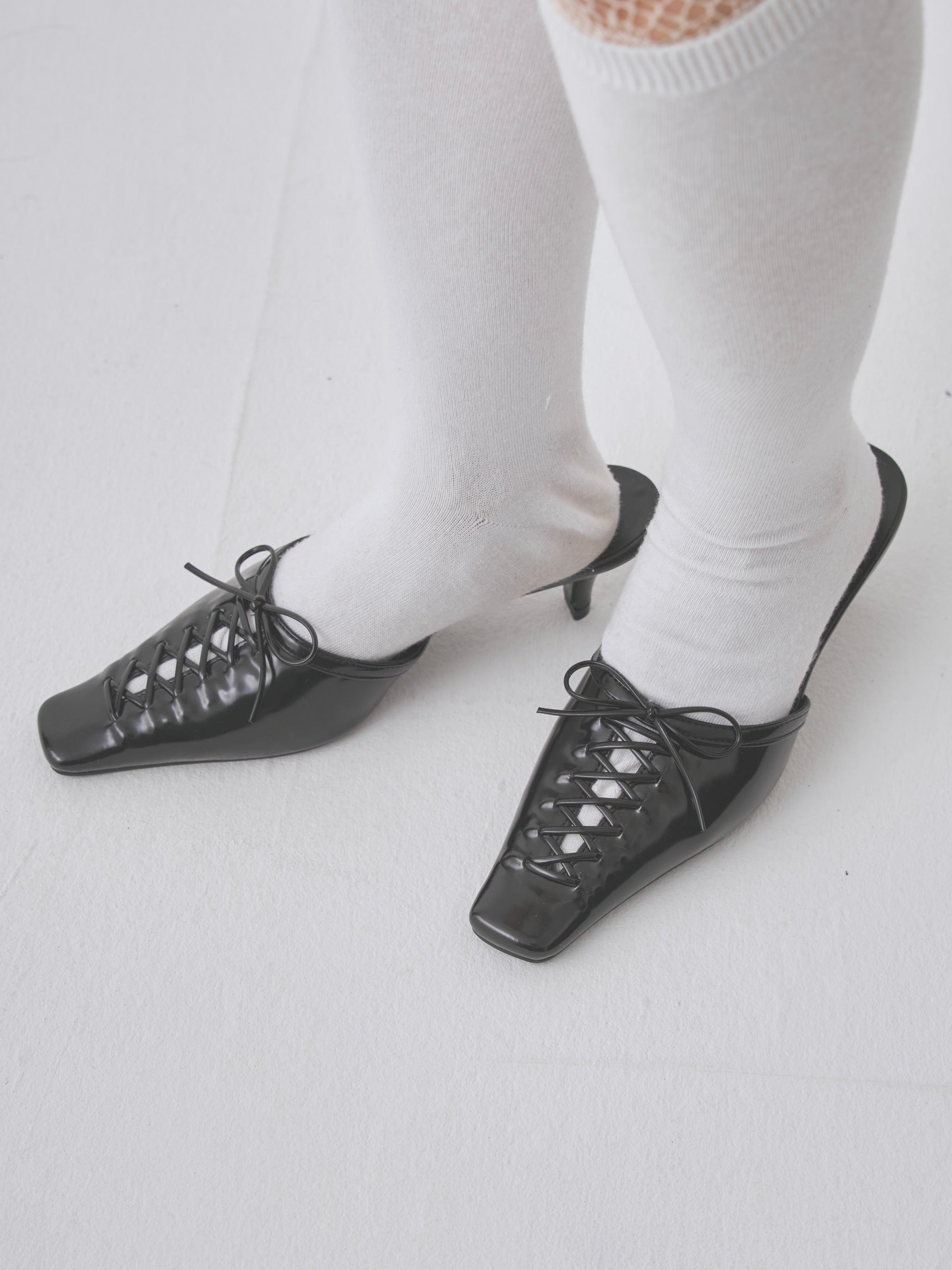 lace up mule sandal