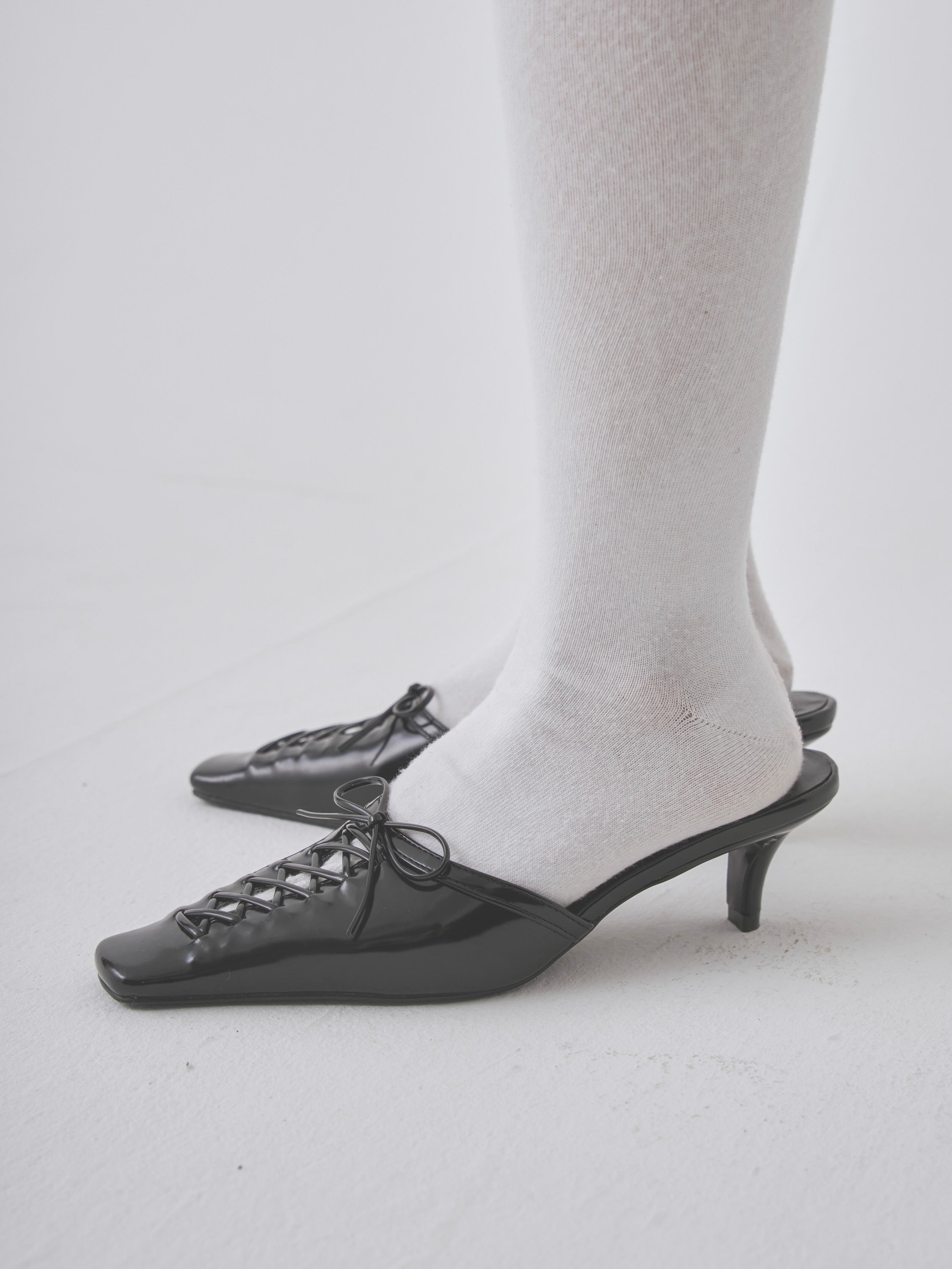 lace up mule sandal