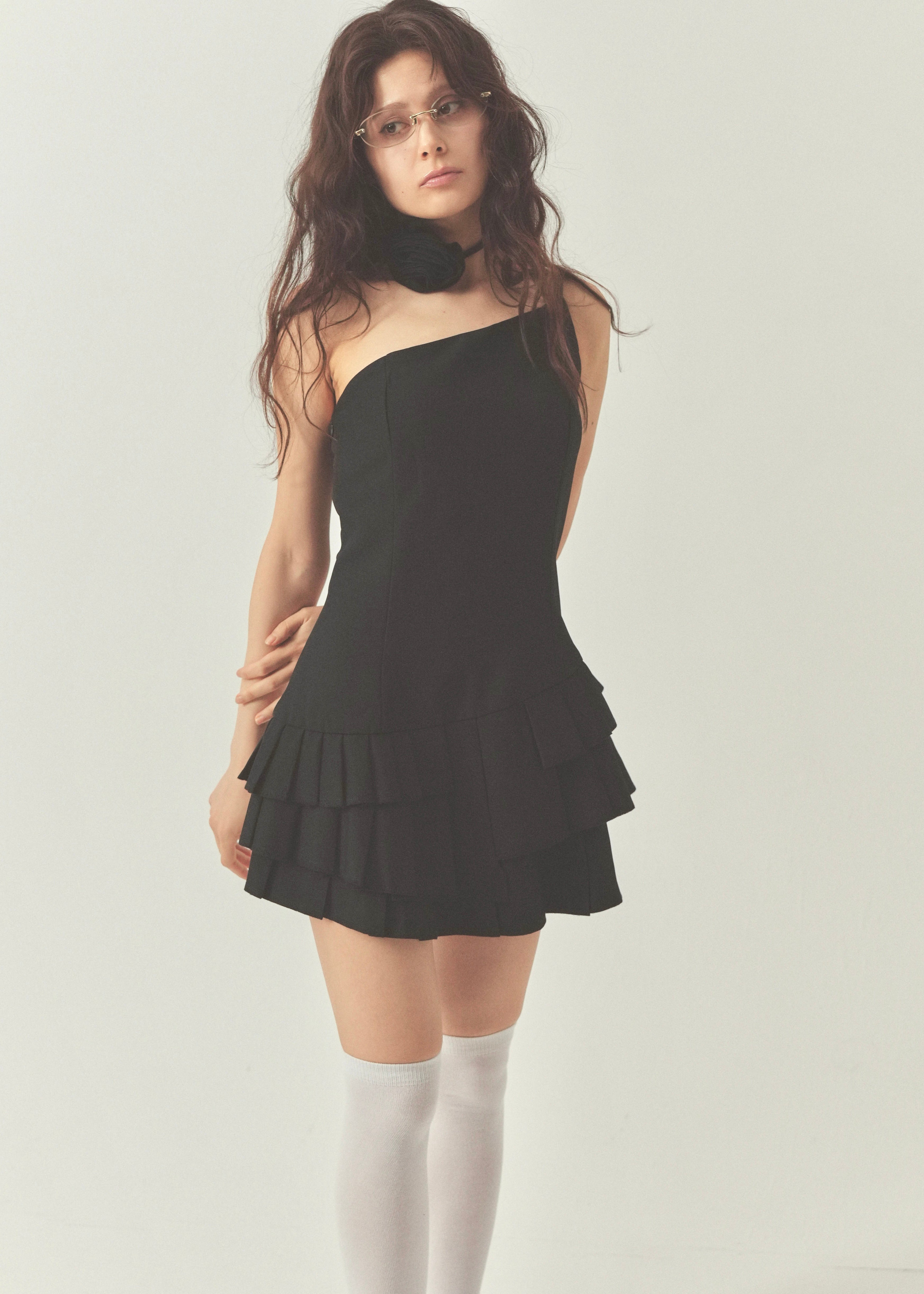 rose tre-frill onepiece