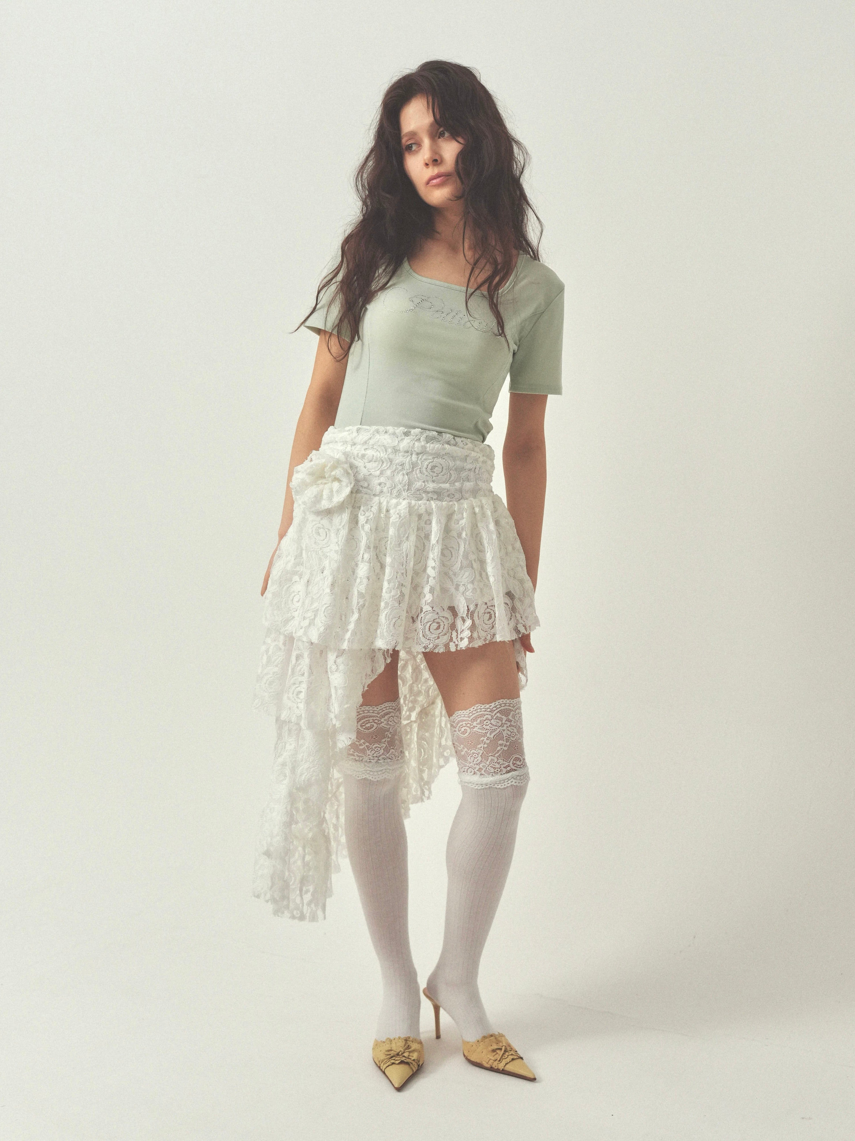 lace bouquet skirt