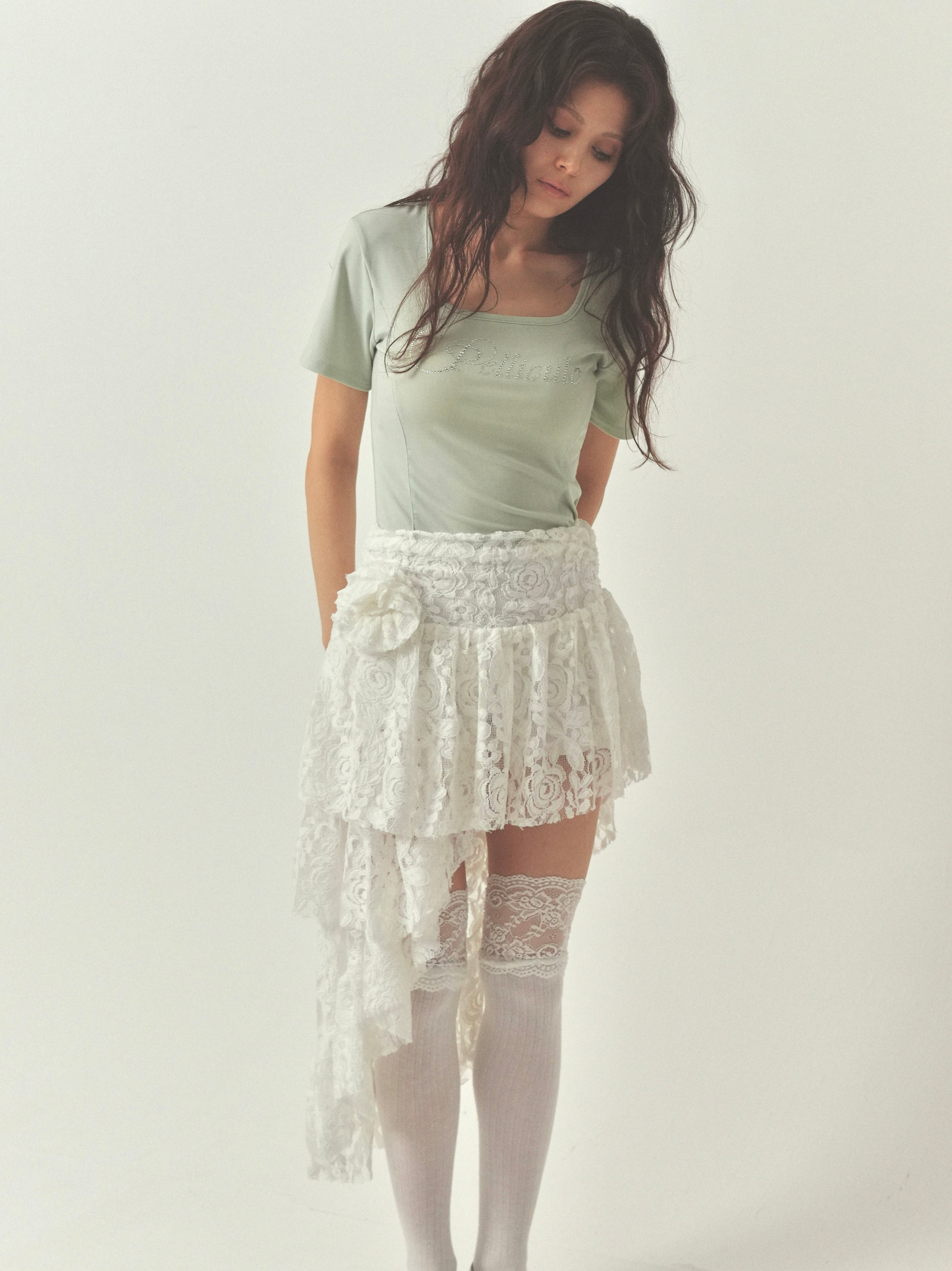 lace bouquet skirt