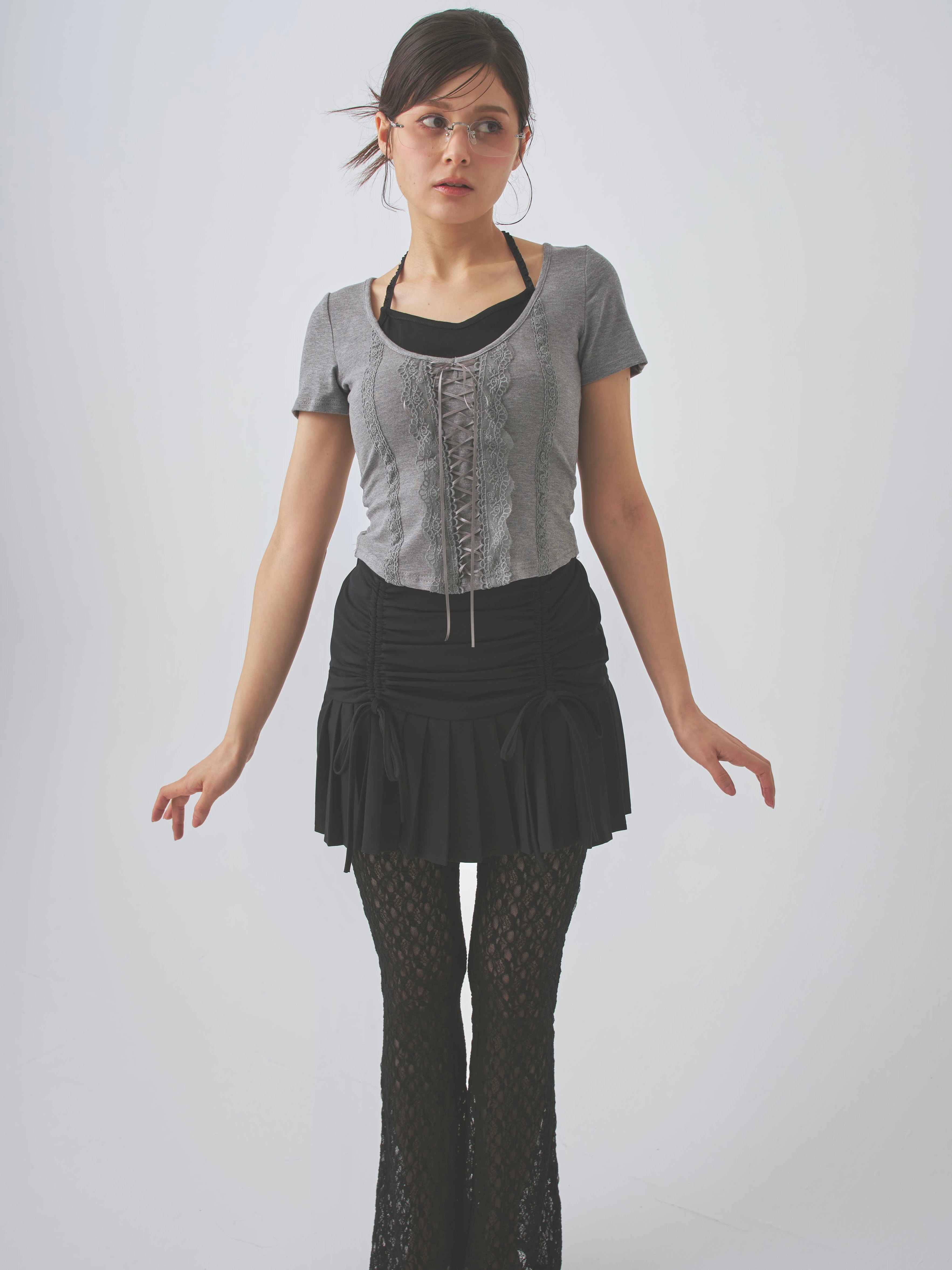 front gather pleats SK