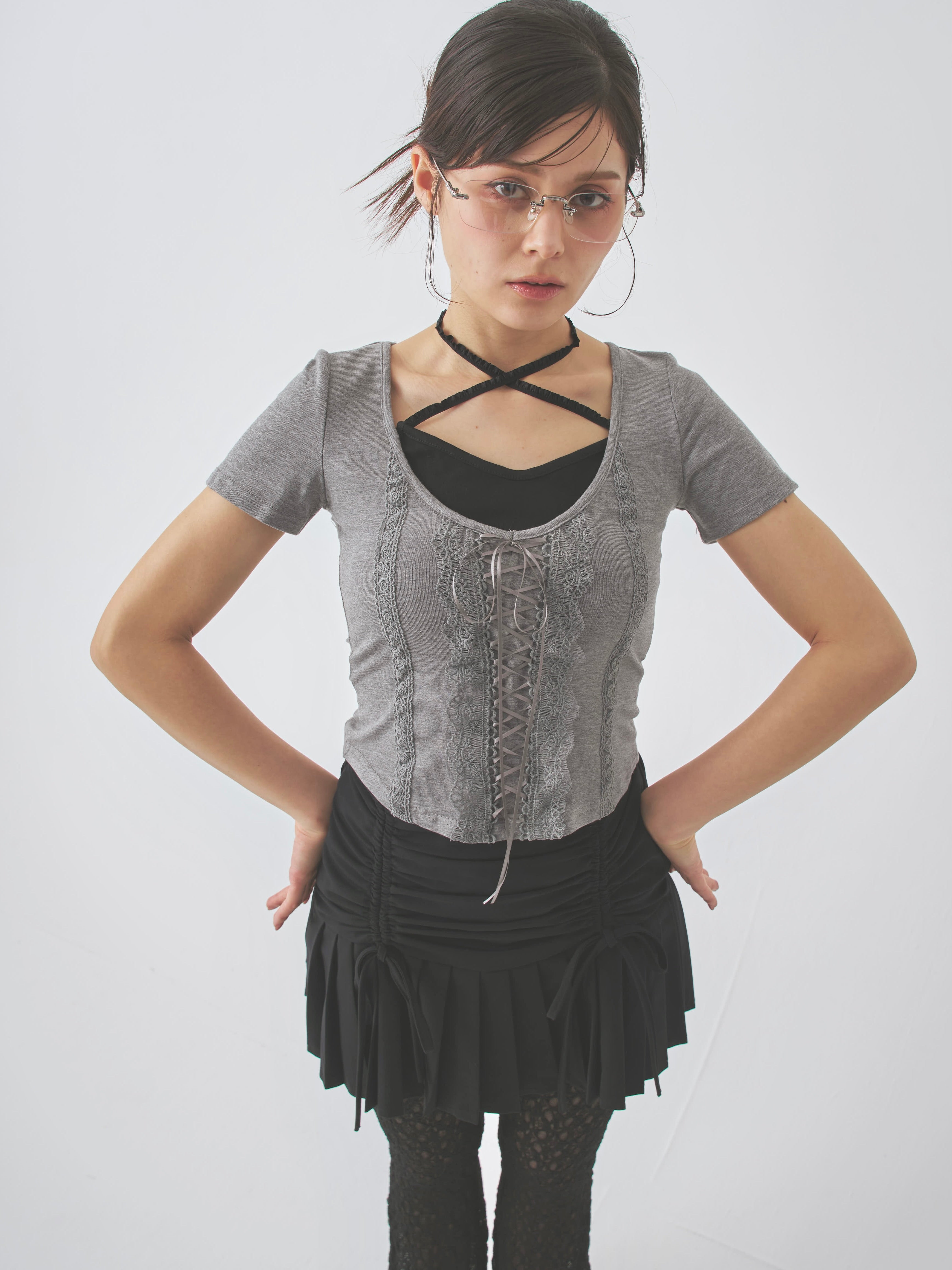 front gather pleats SK