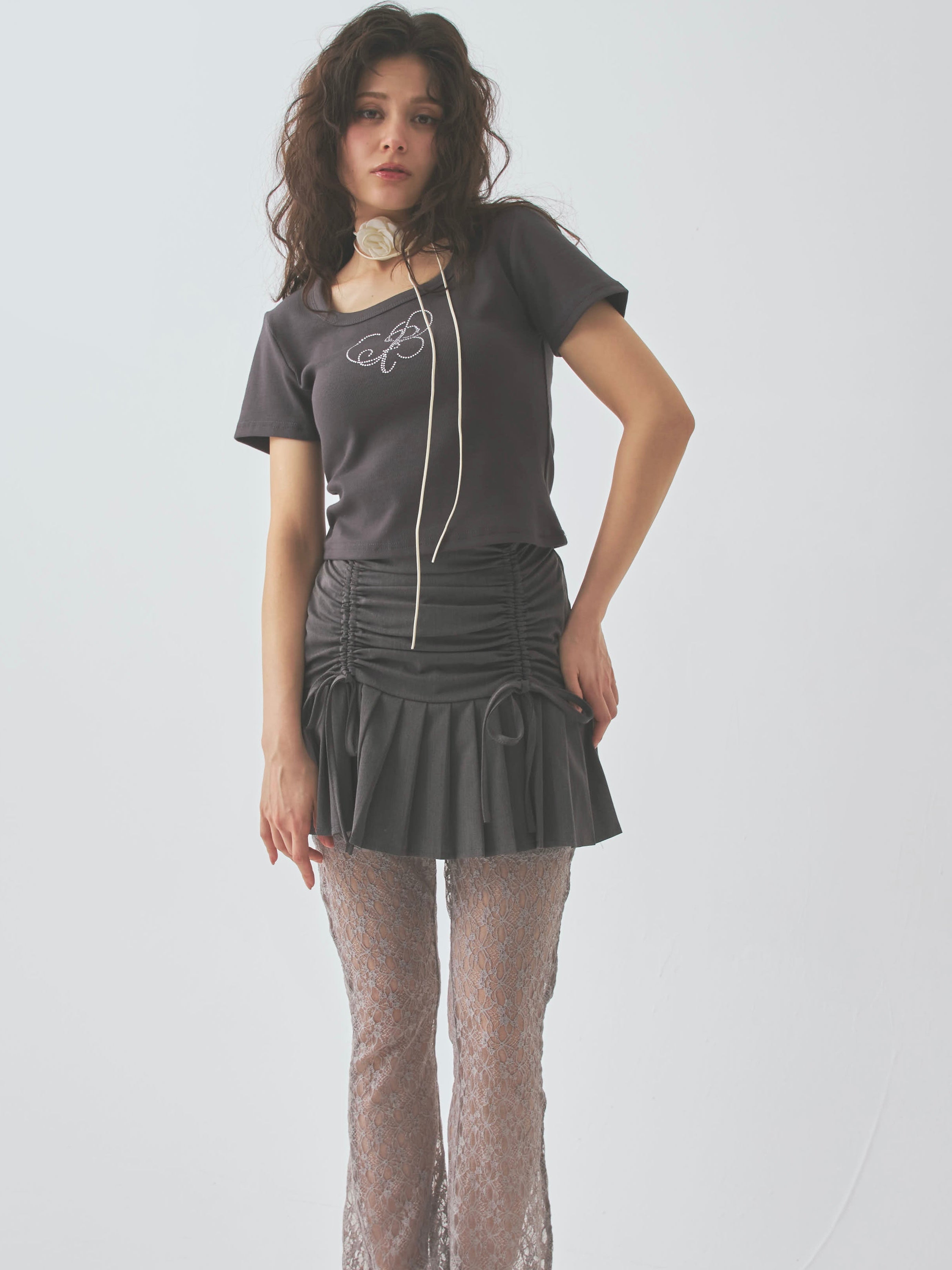 front gather pleats SK