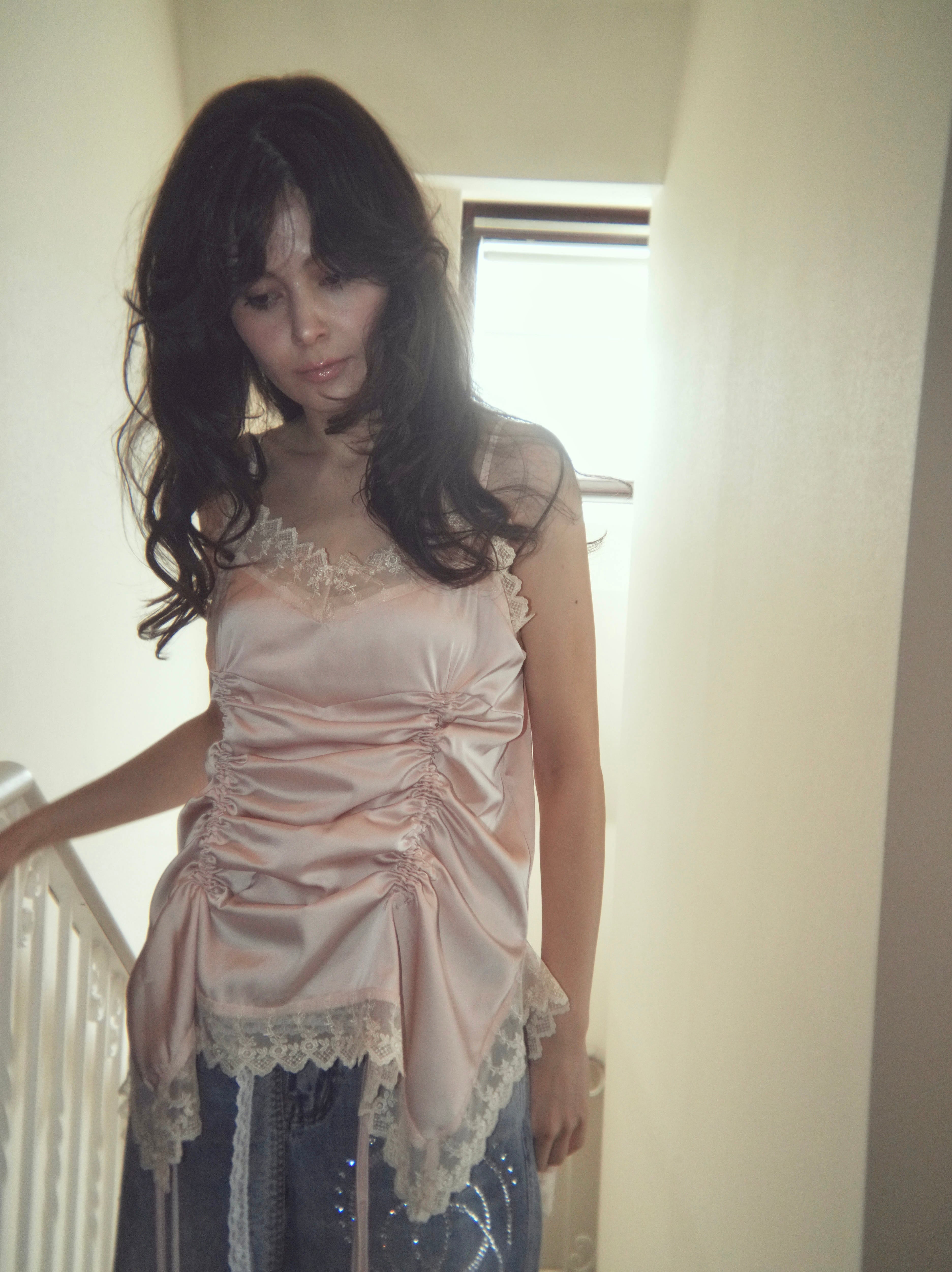 satin gather mini op
