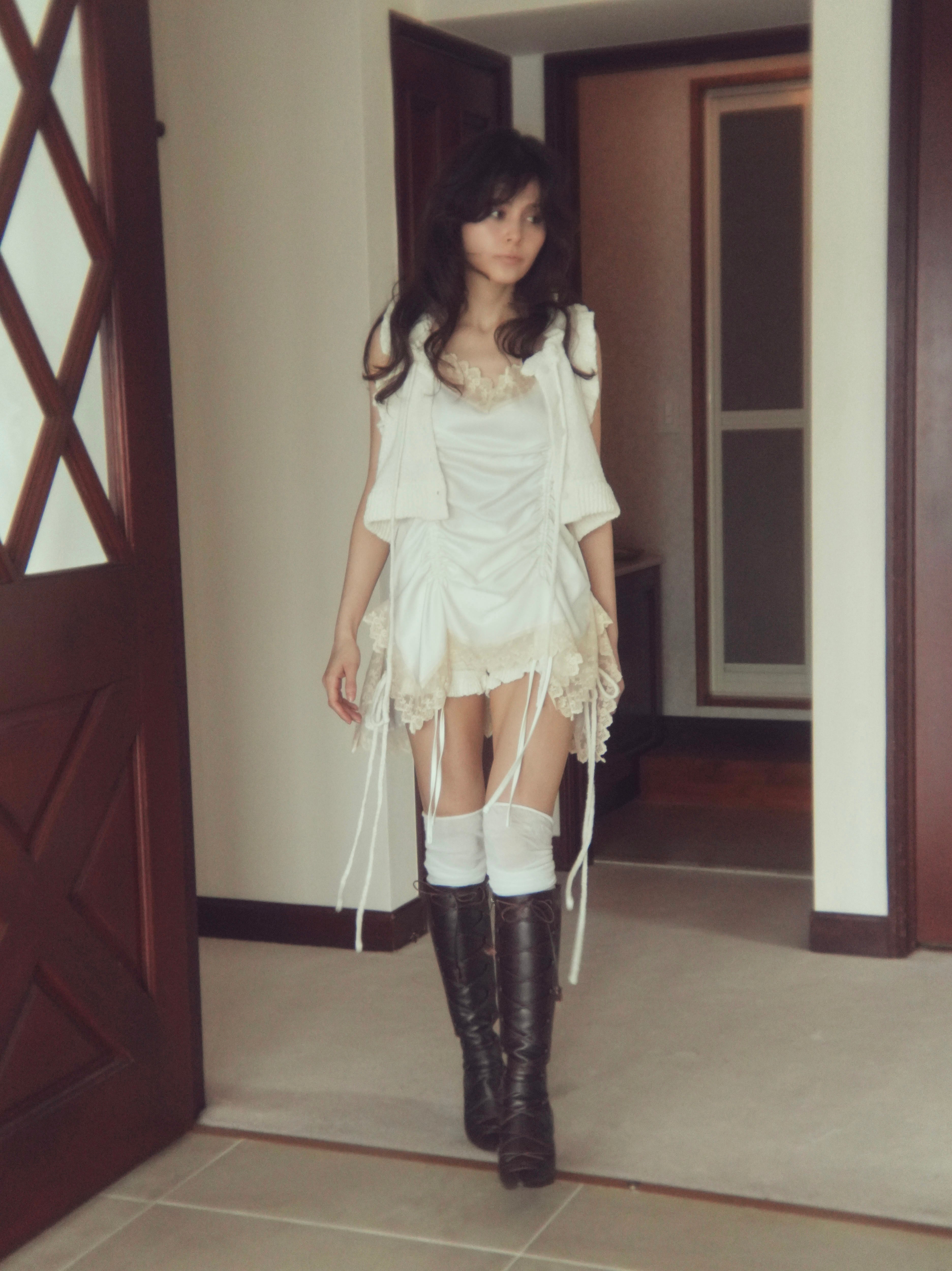 satin gather mini op