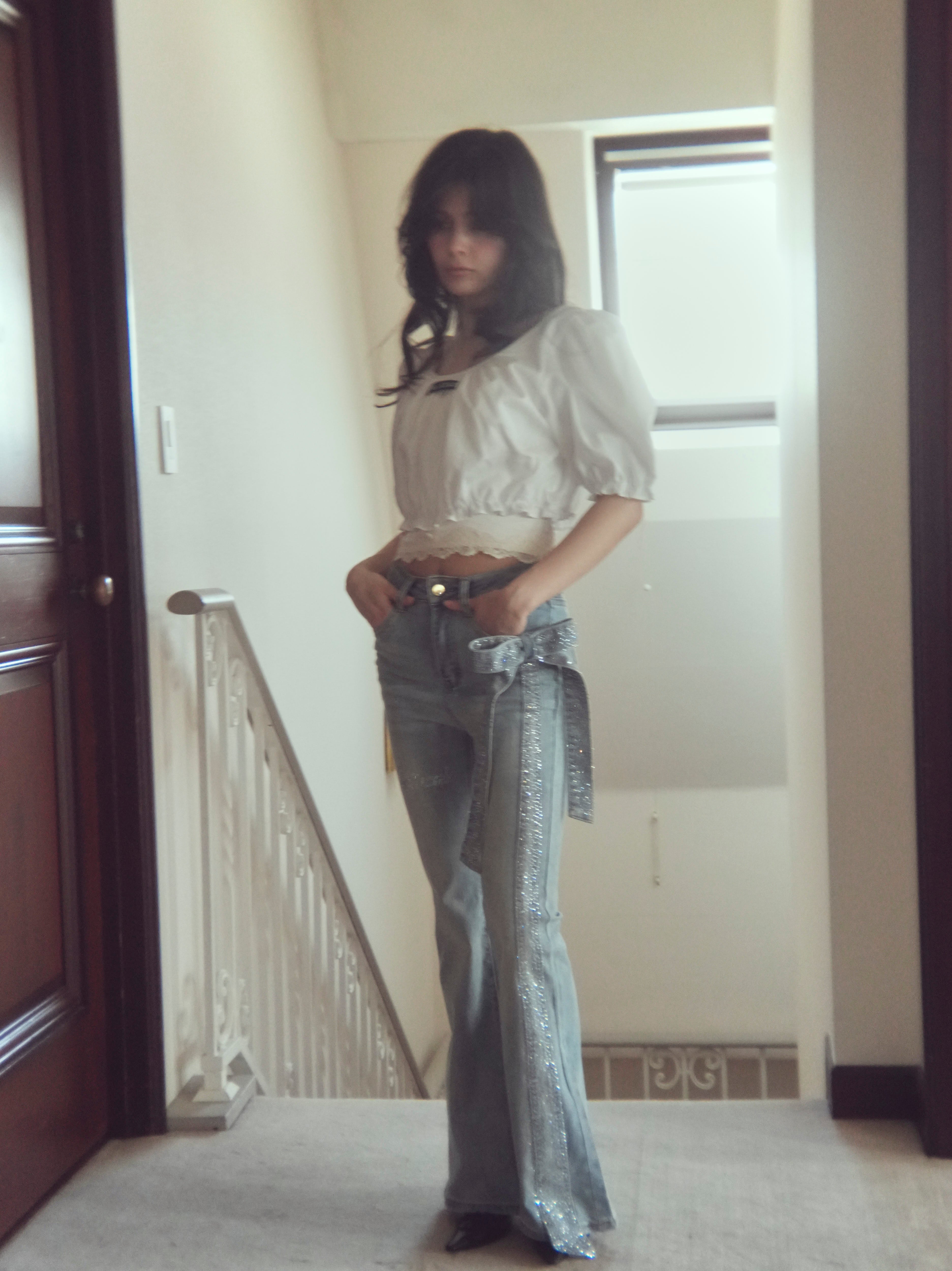 ribbon brilliant denim