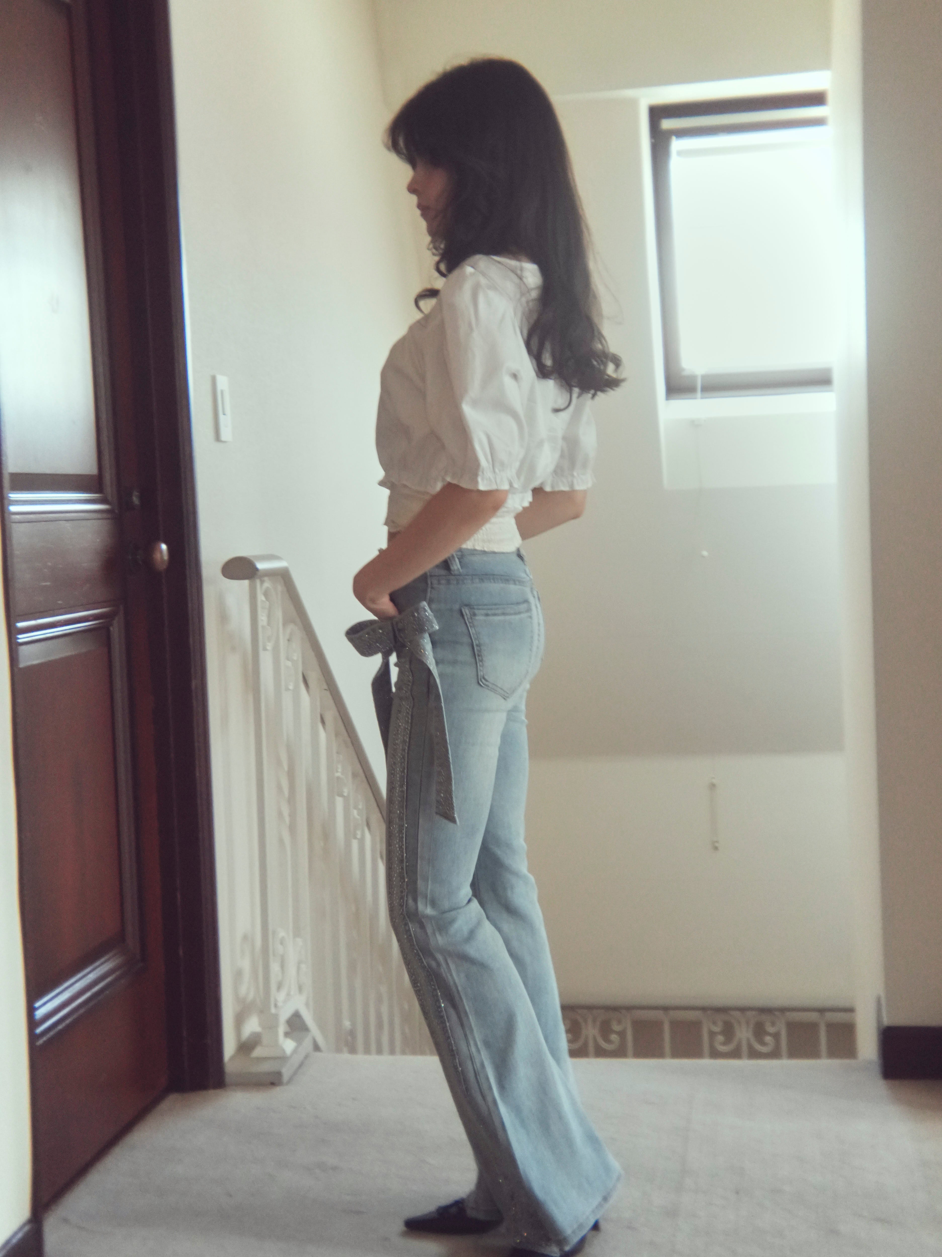 ribbon brilliant denim