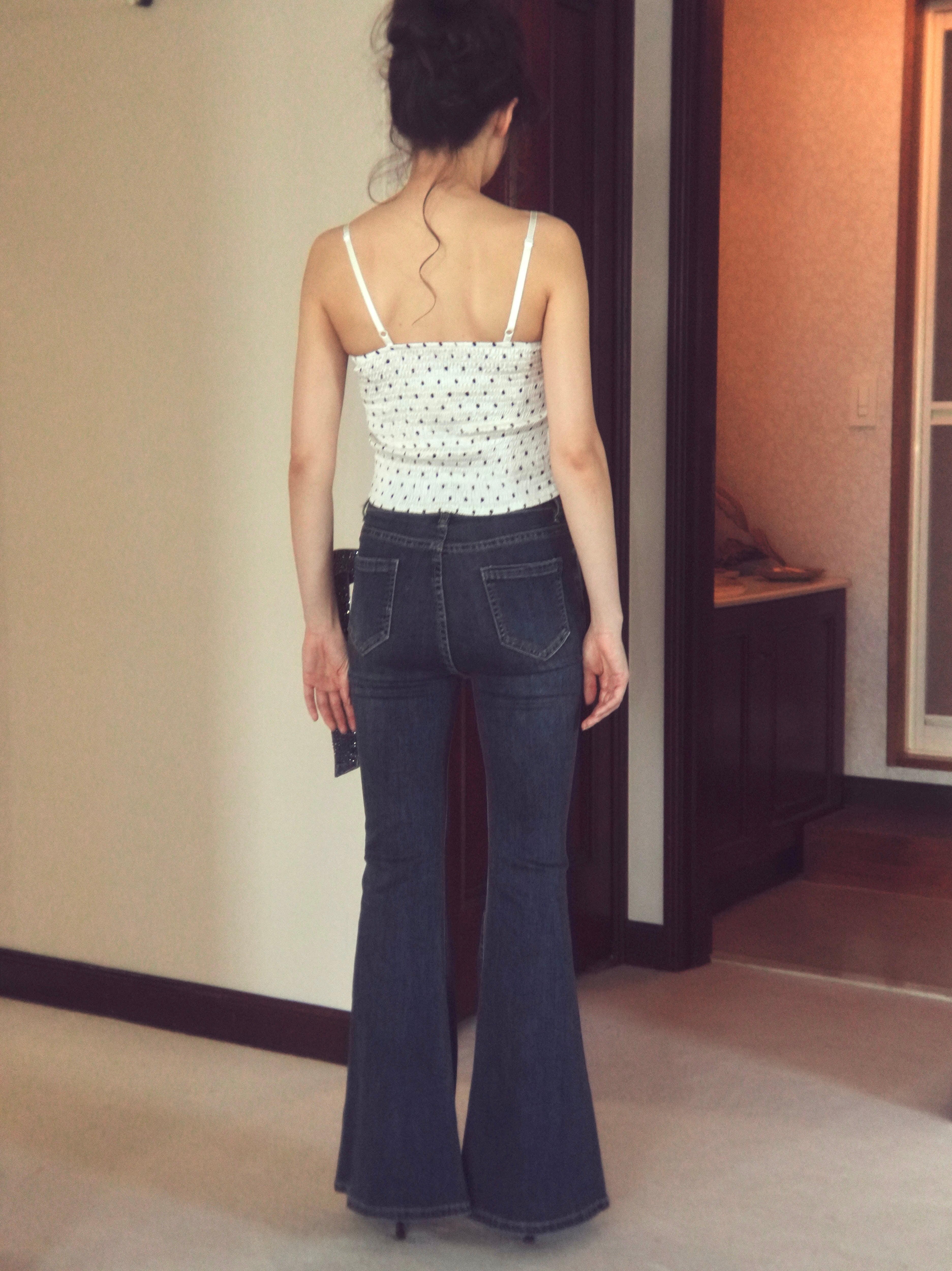 【6/15発送:ドット】frontlace corset camisole