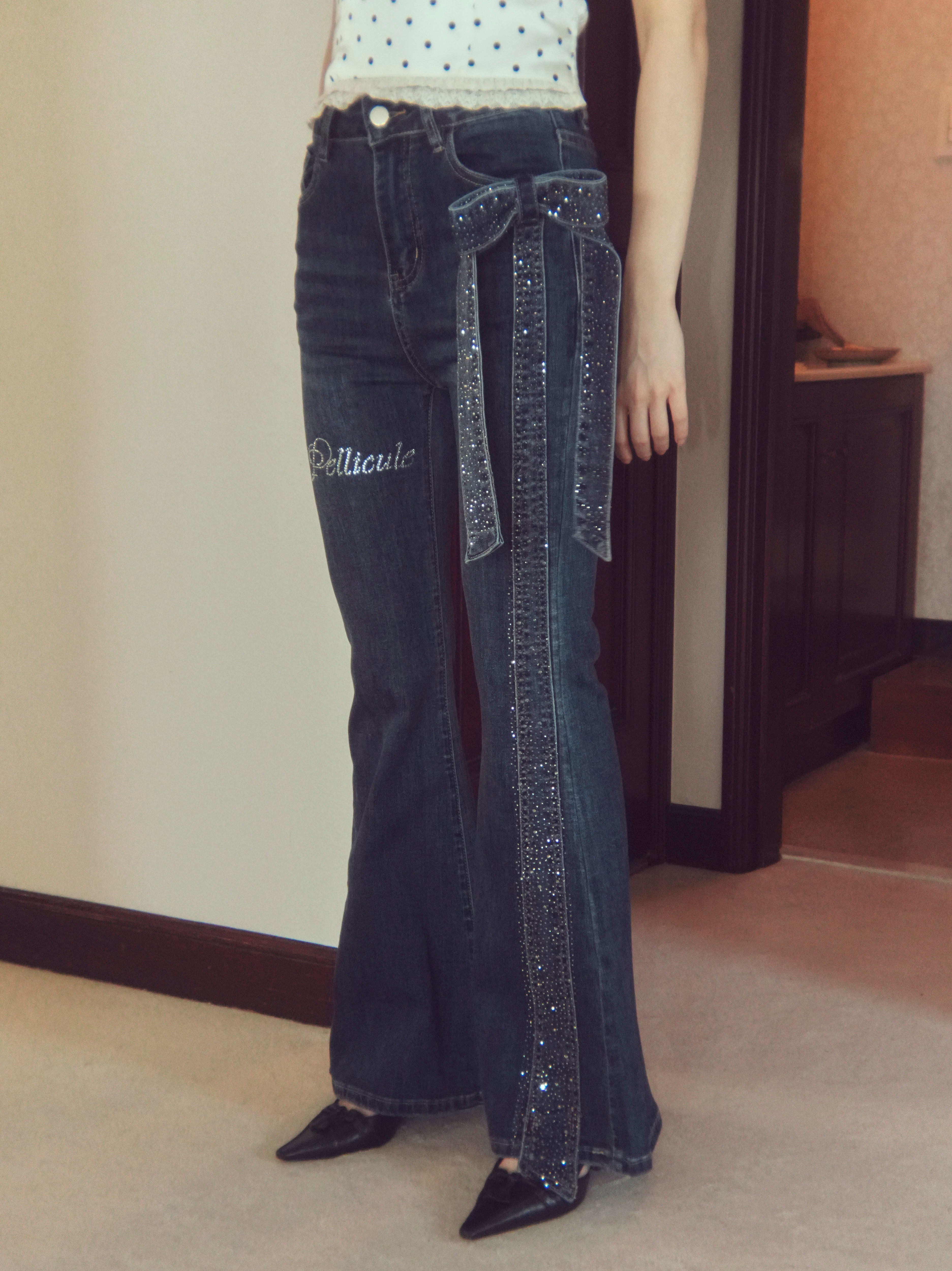 ribbon brilliant denim