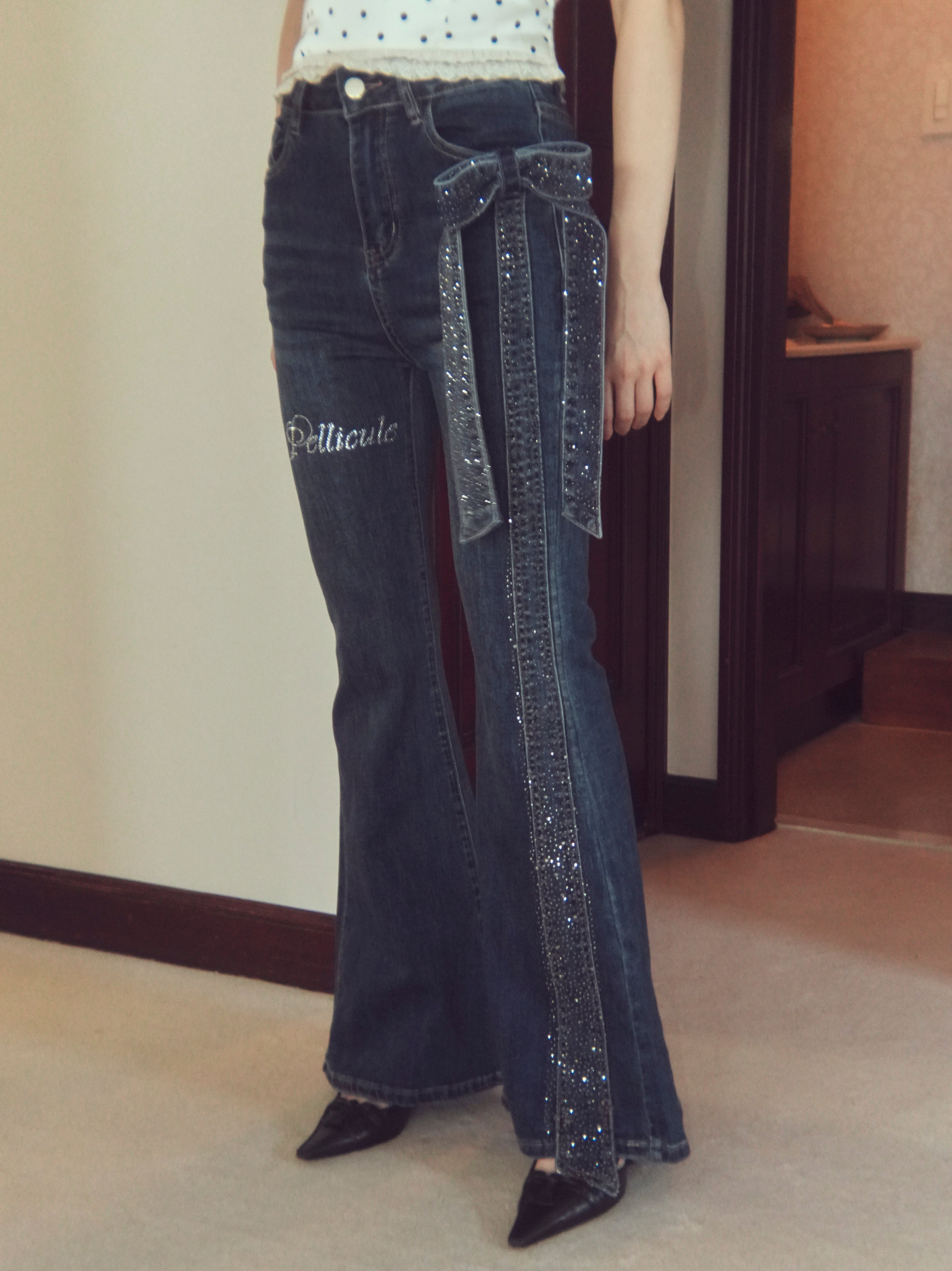 ribbon brilliant denim