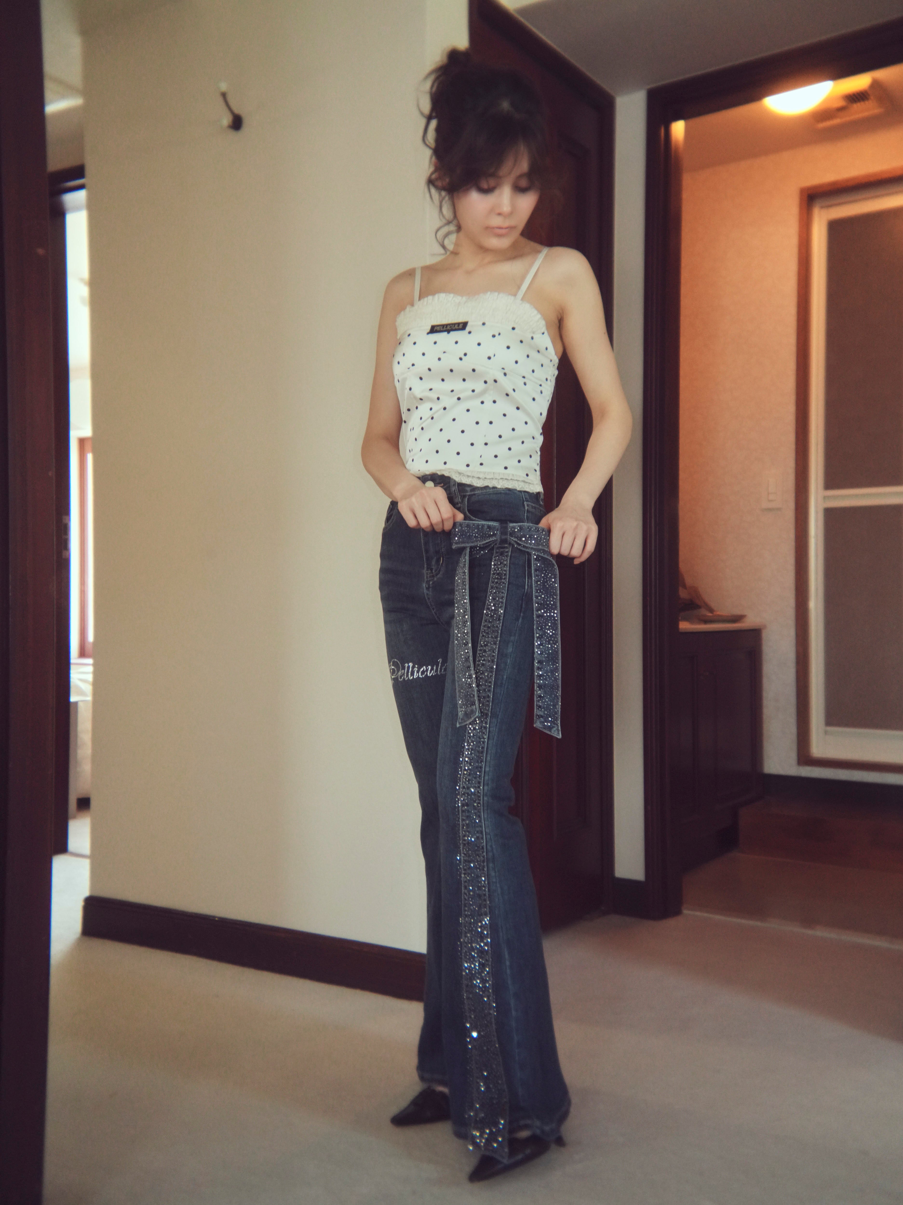 ribbon brilliant denim
