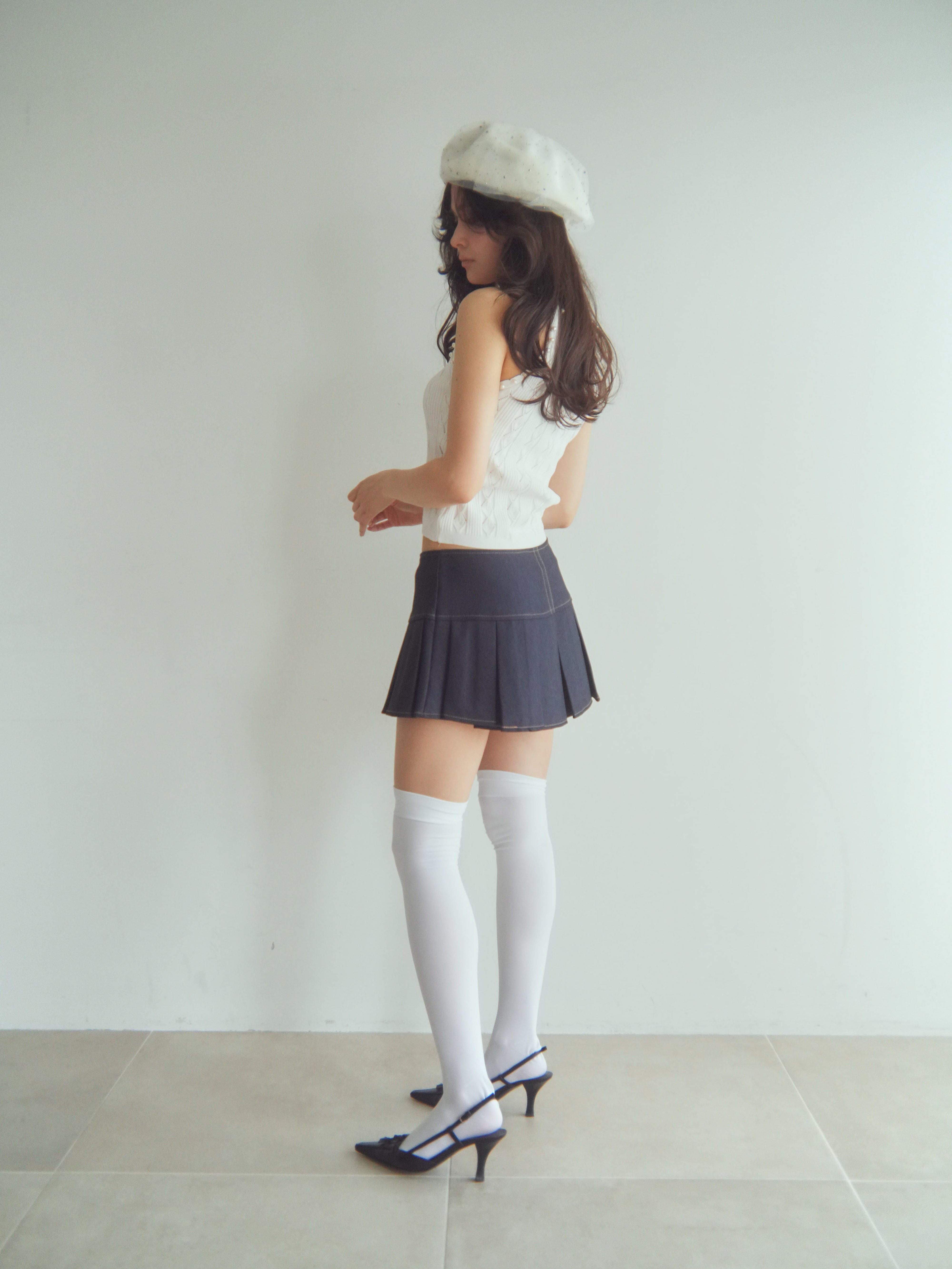 tulle bijou beret