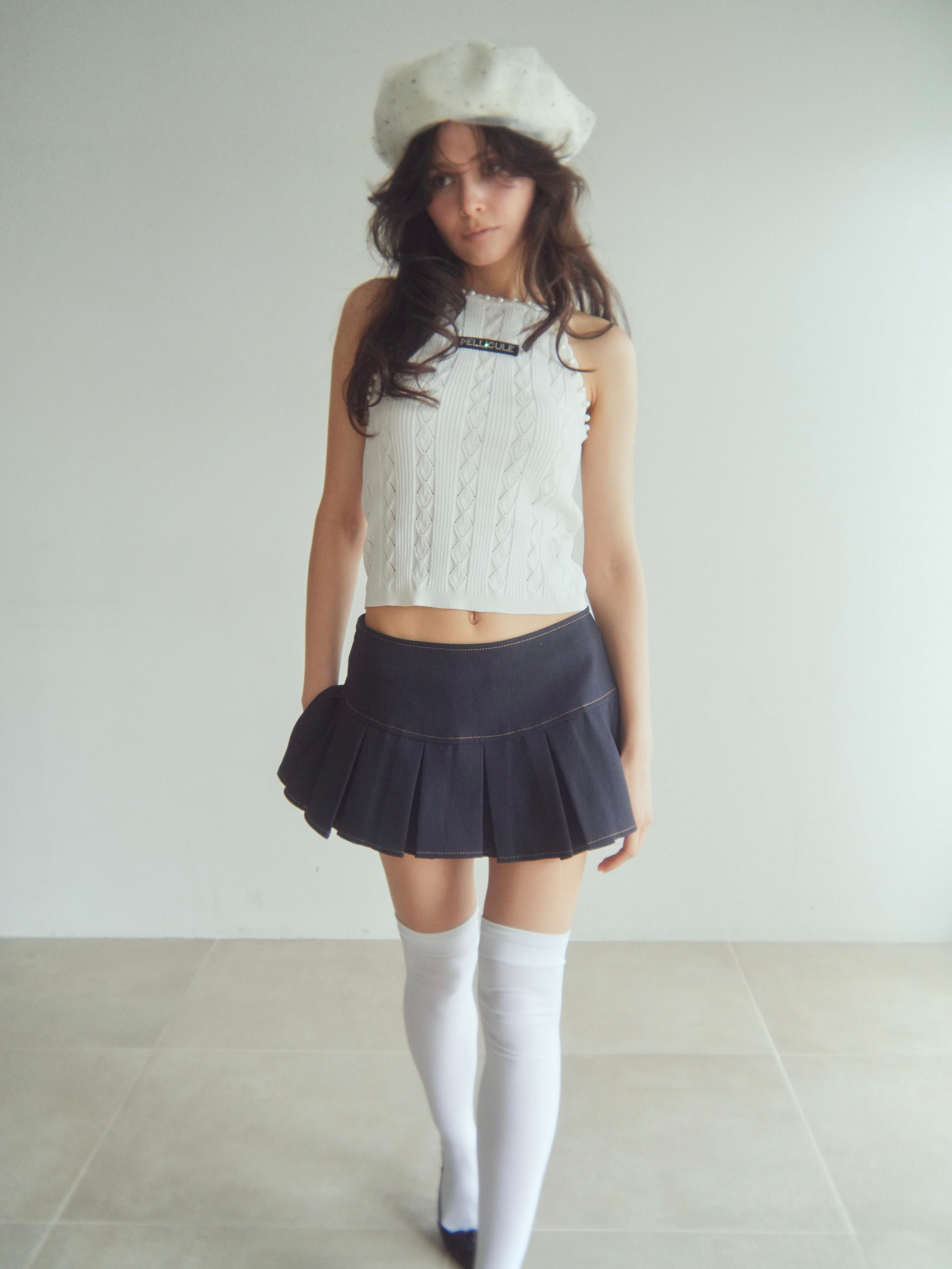 pearl halter camisole