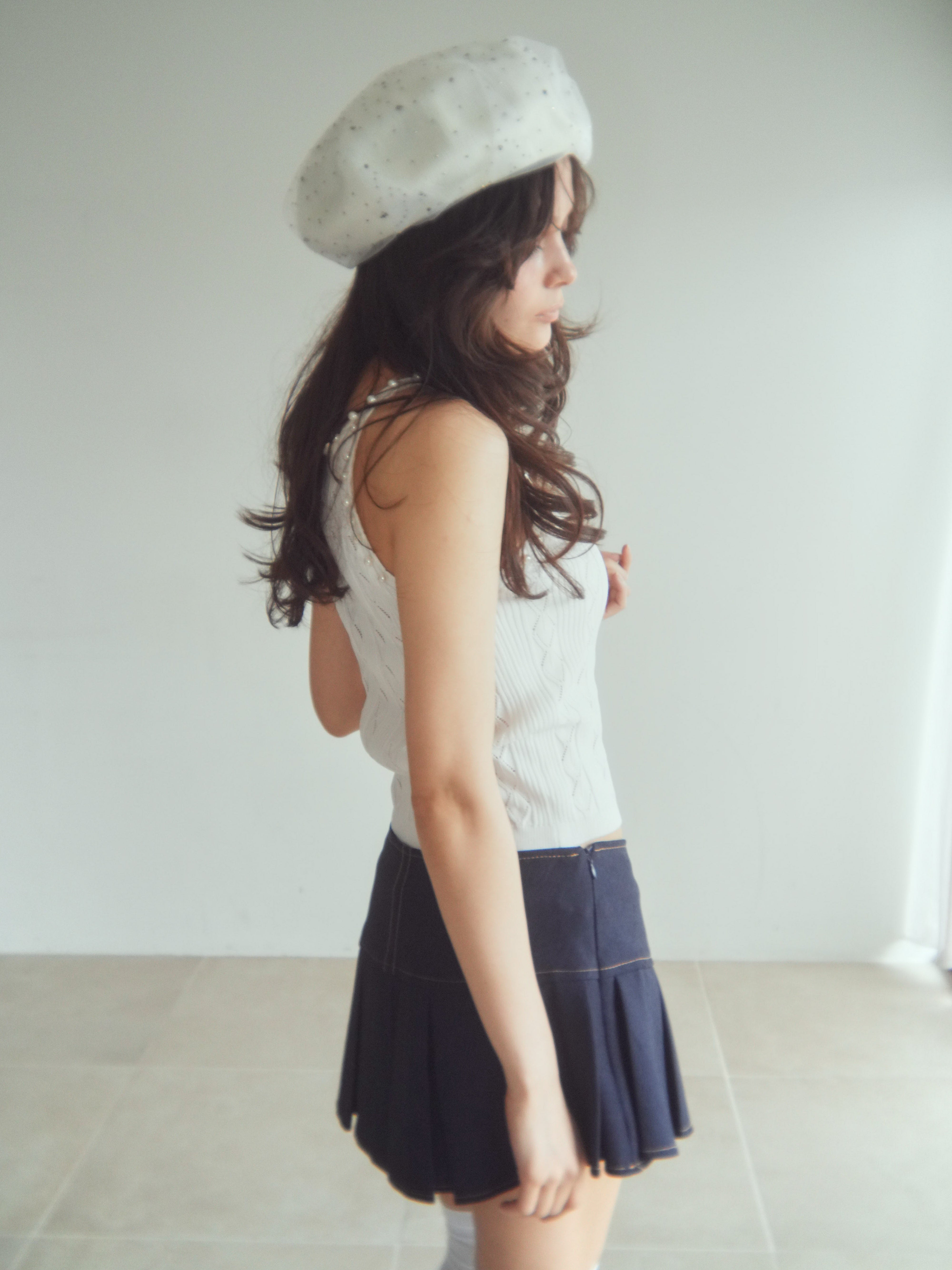 pearl halter camisole