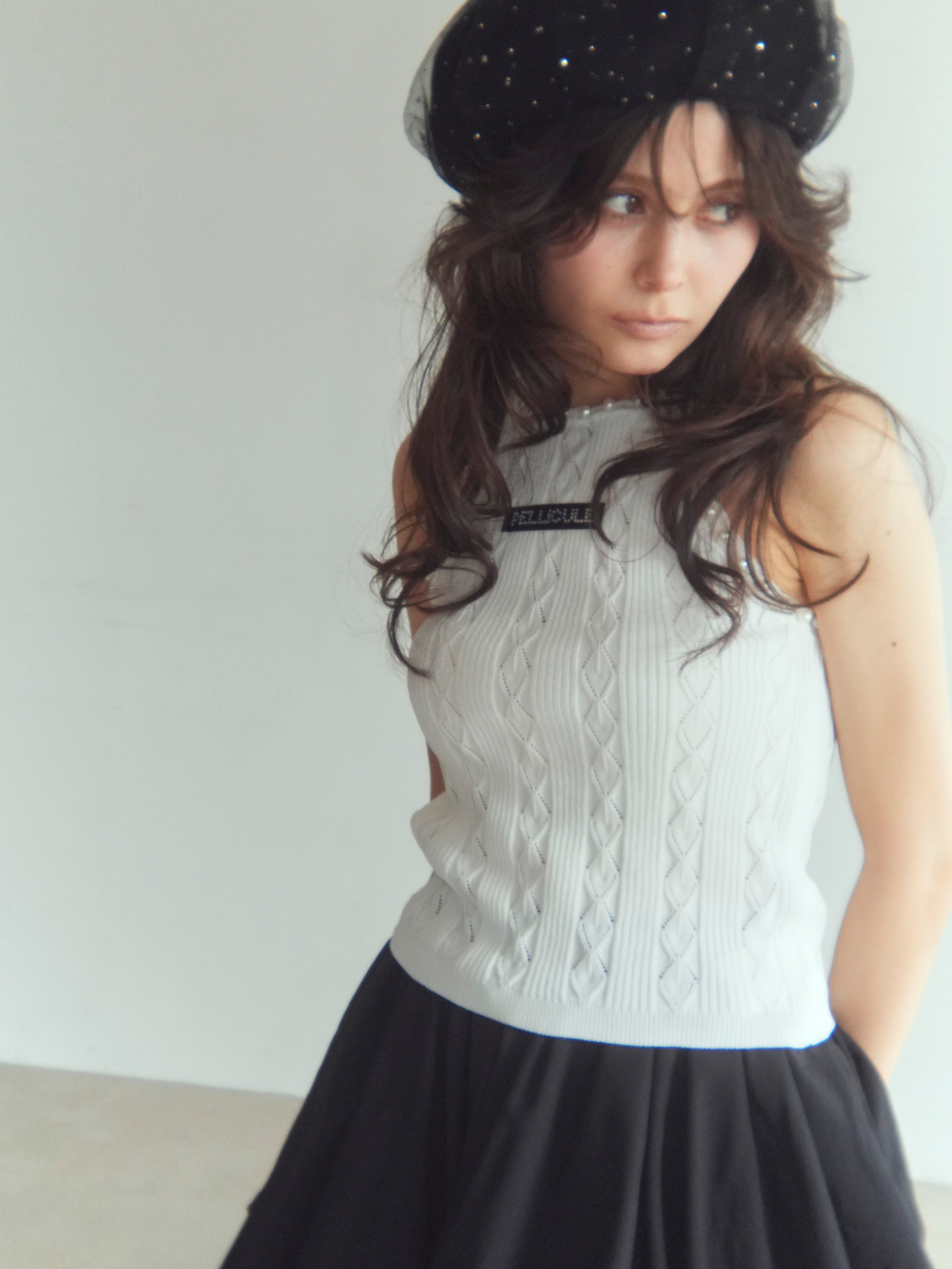 tulle bijou beret