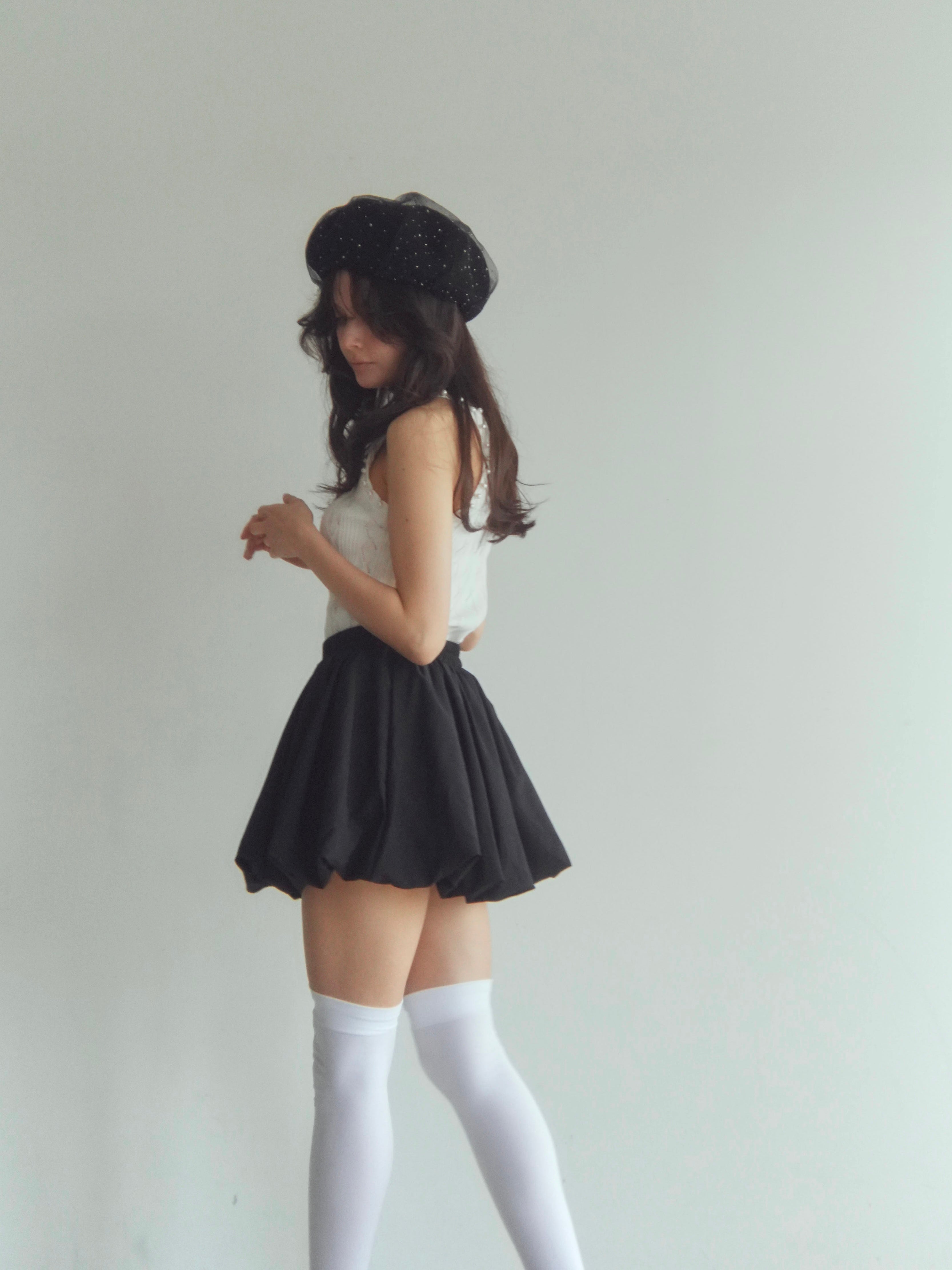 tulle bijou beret