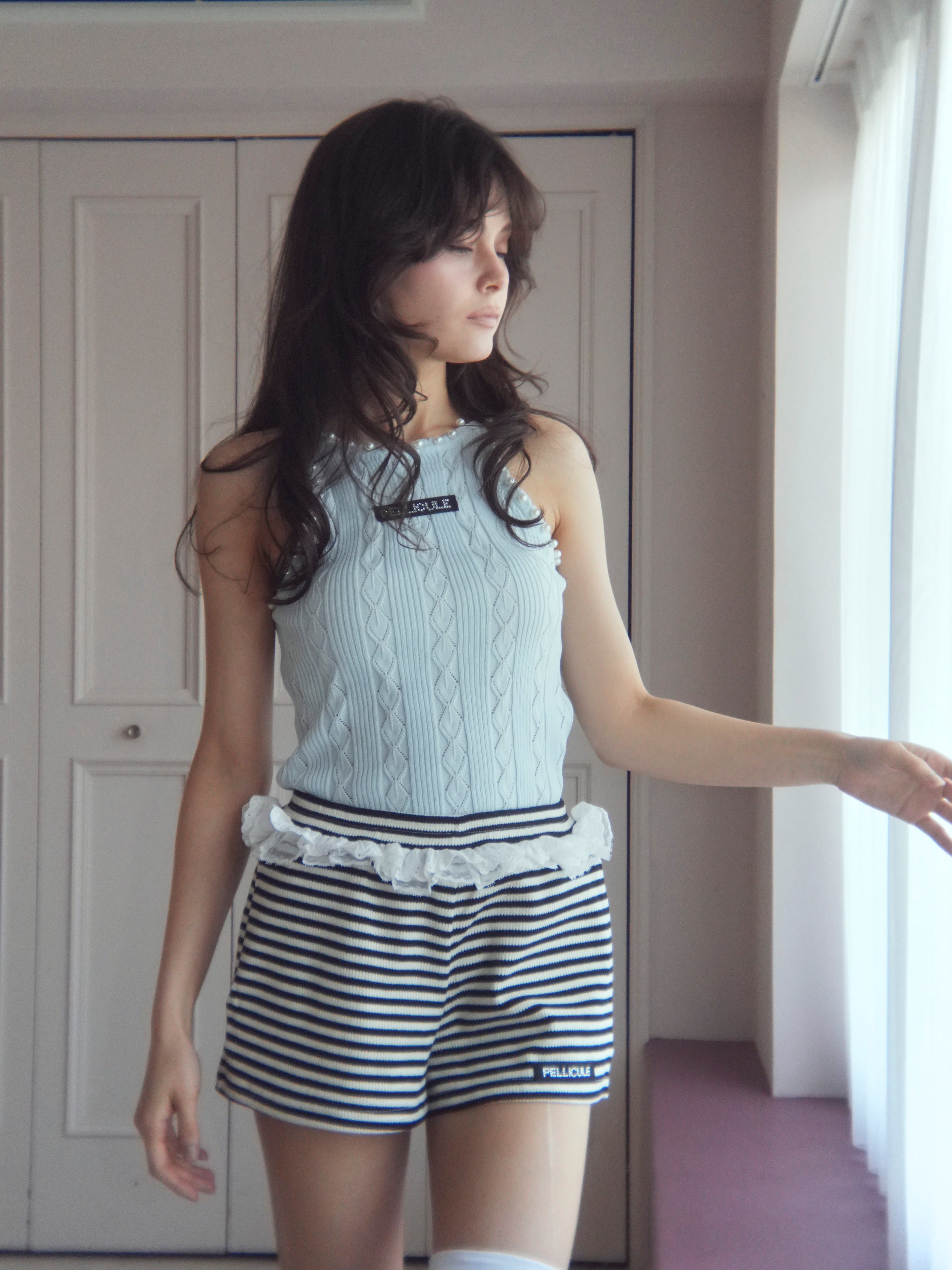 pearl halter camisole