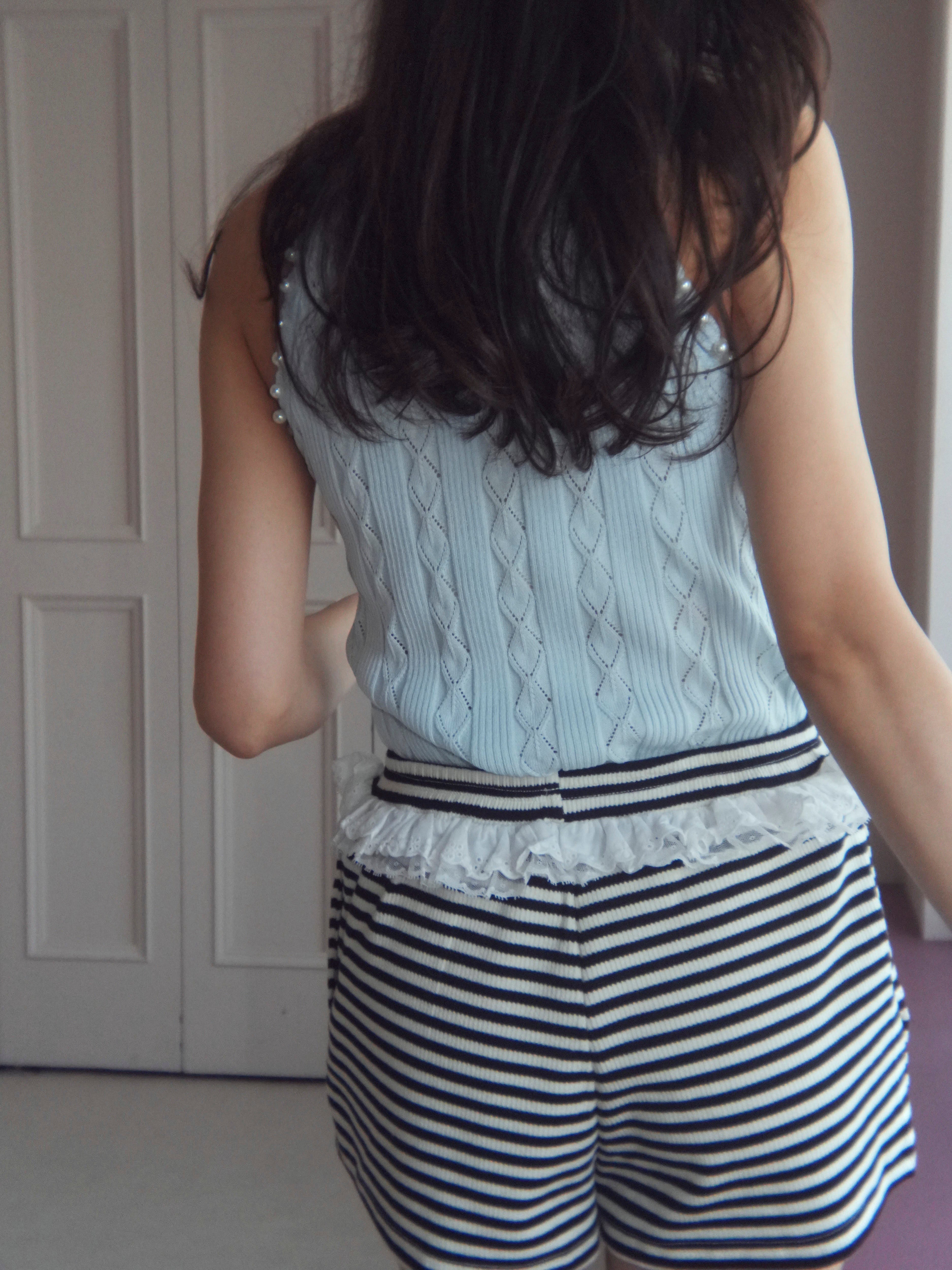 pearl halter camisole