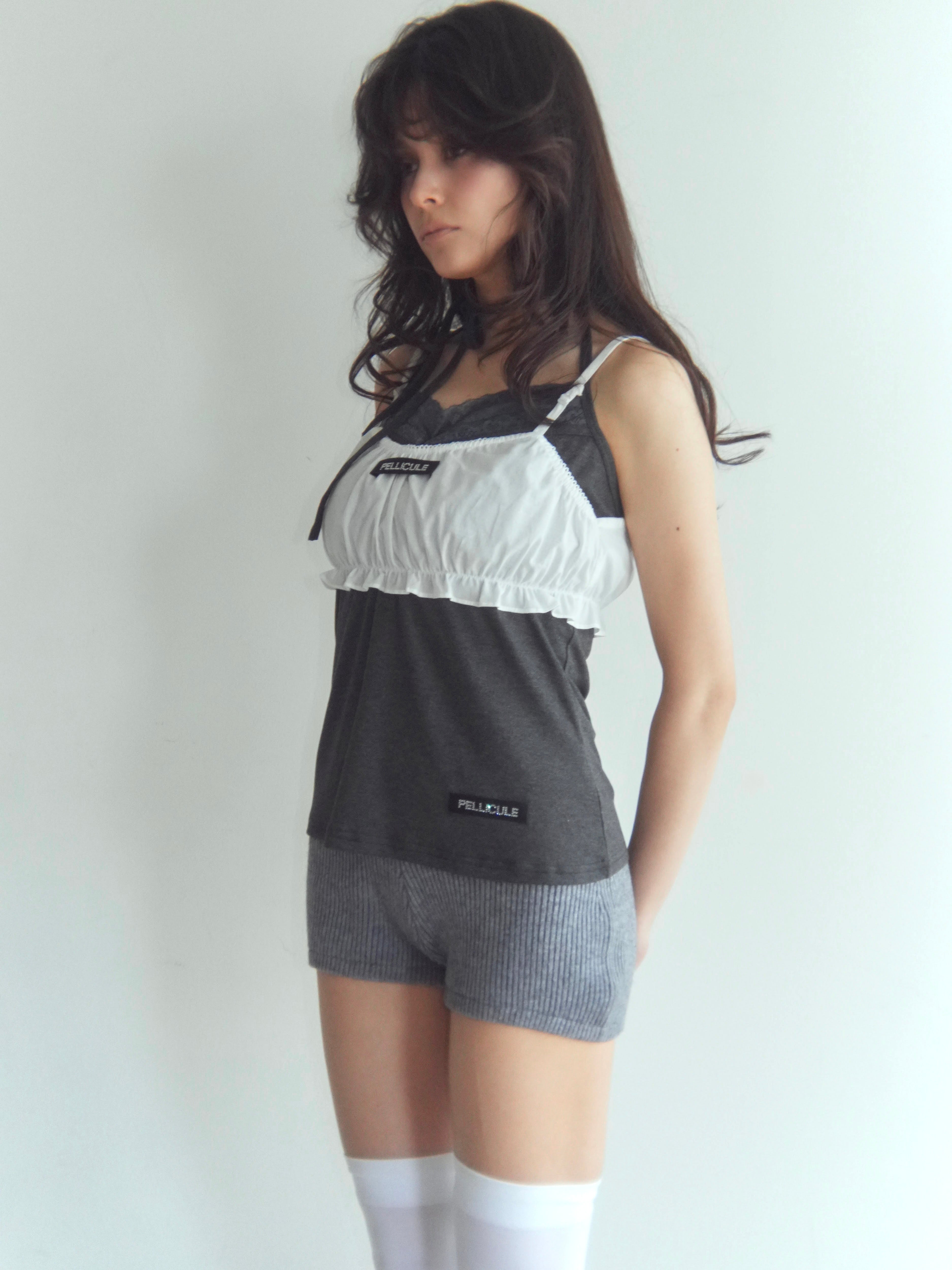 frontgather halter camisole