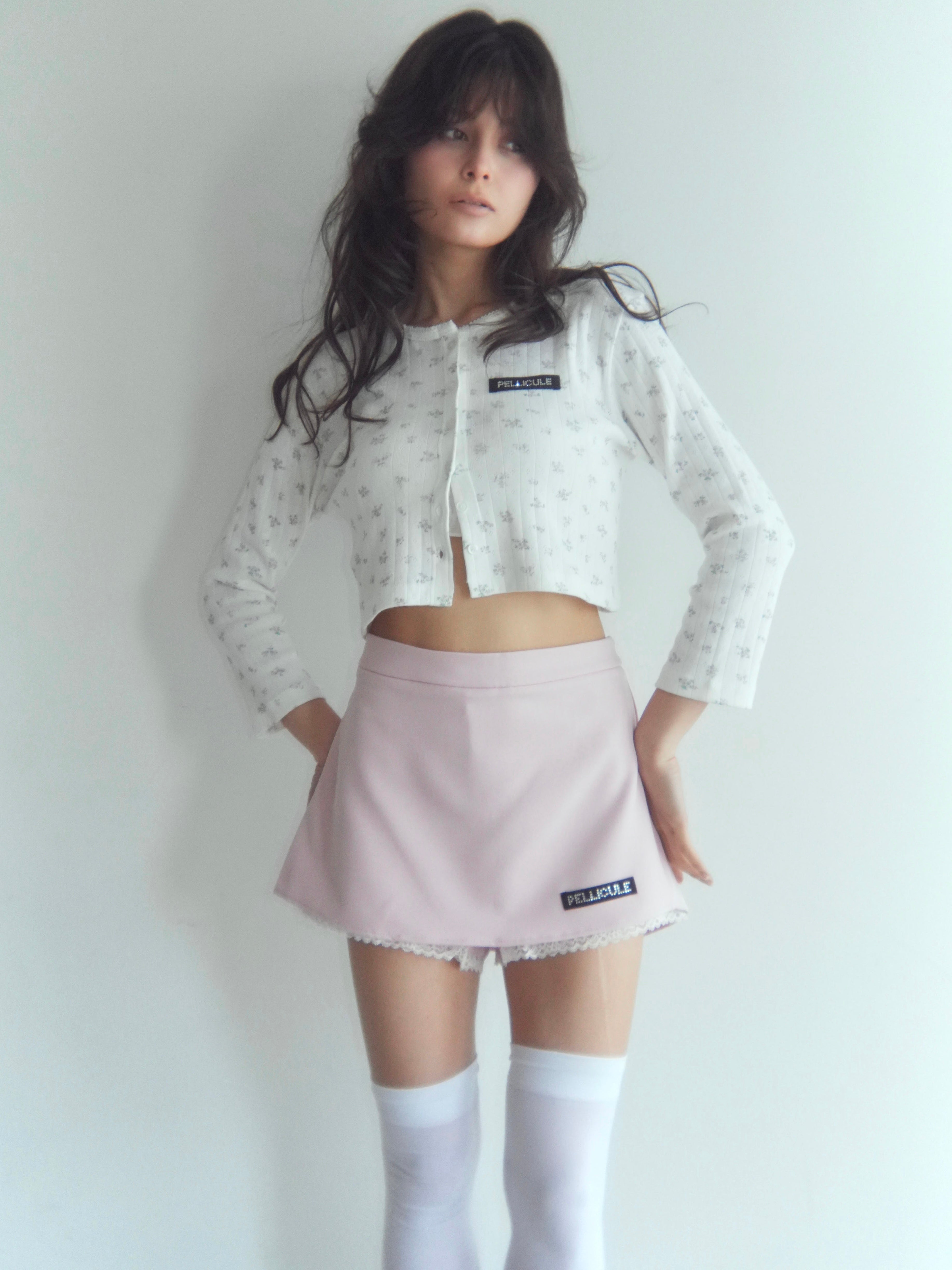 eyelet flower cardigan