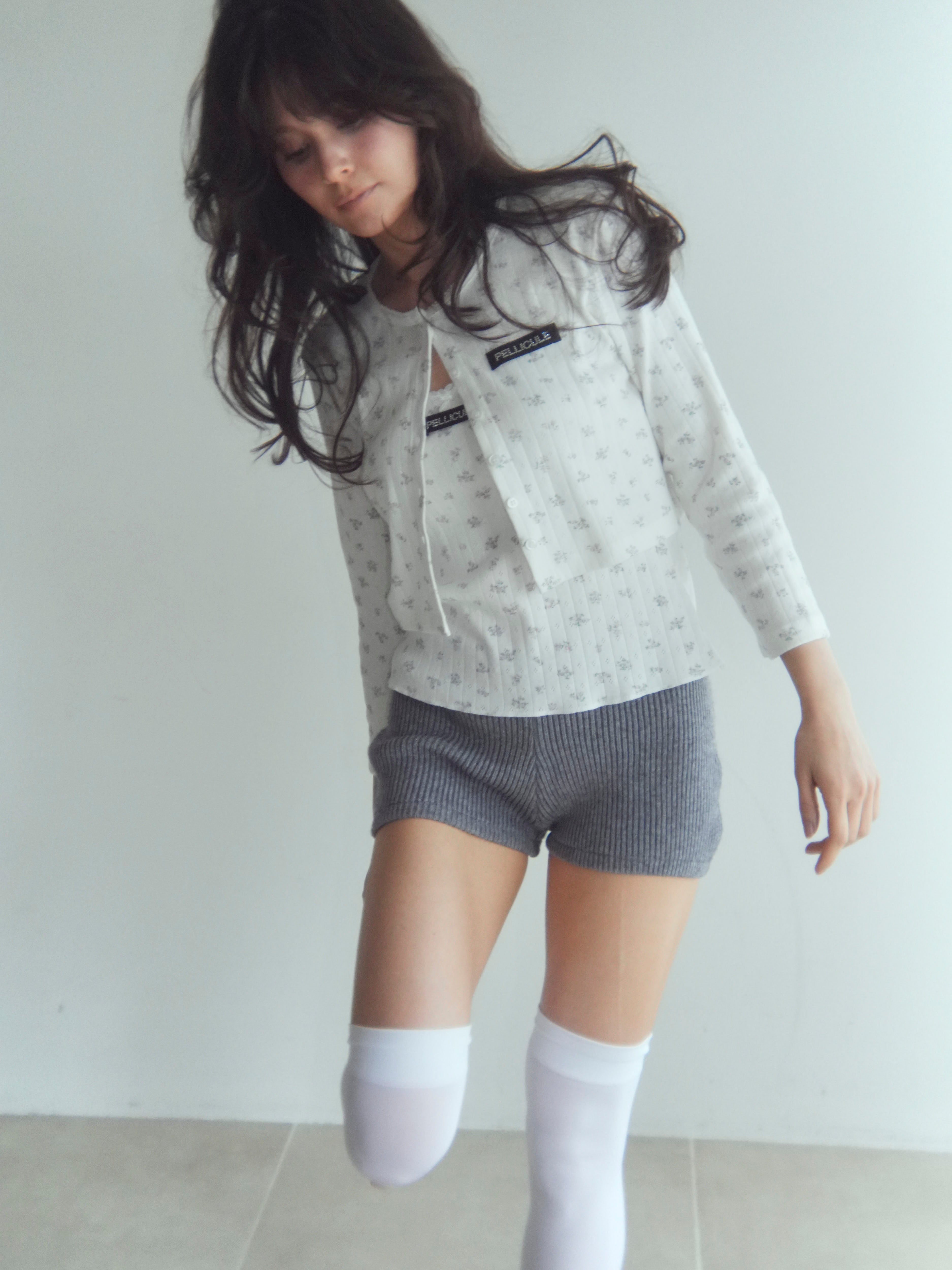 eyelet flower cardigan