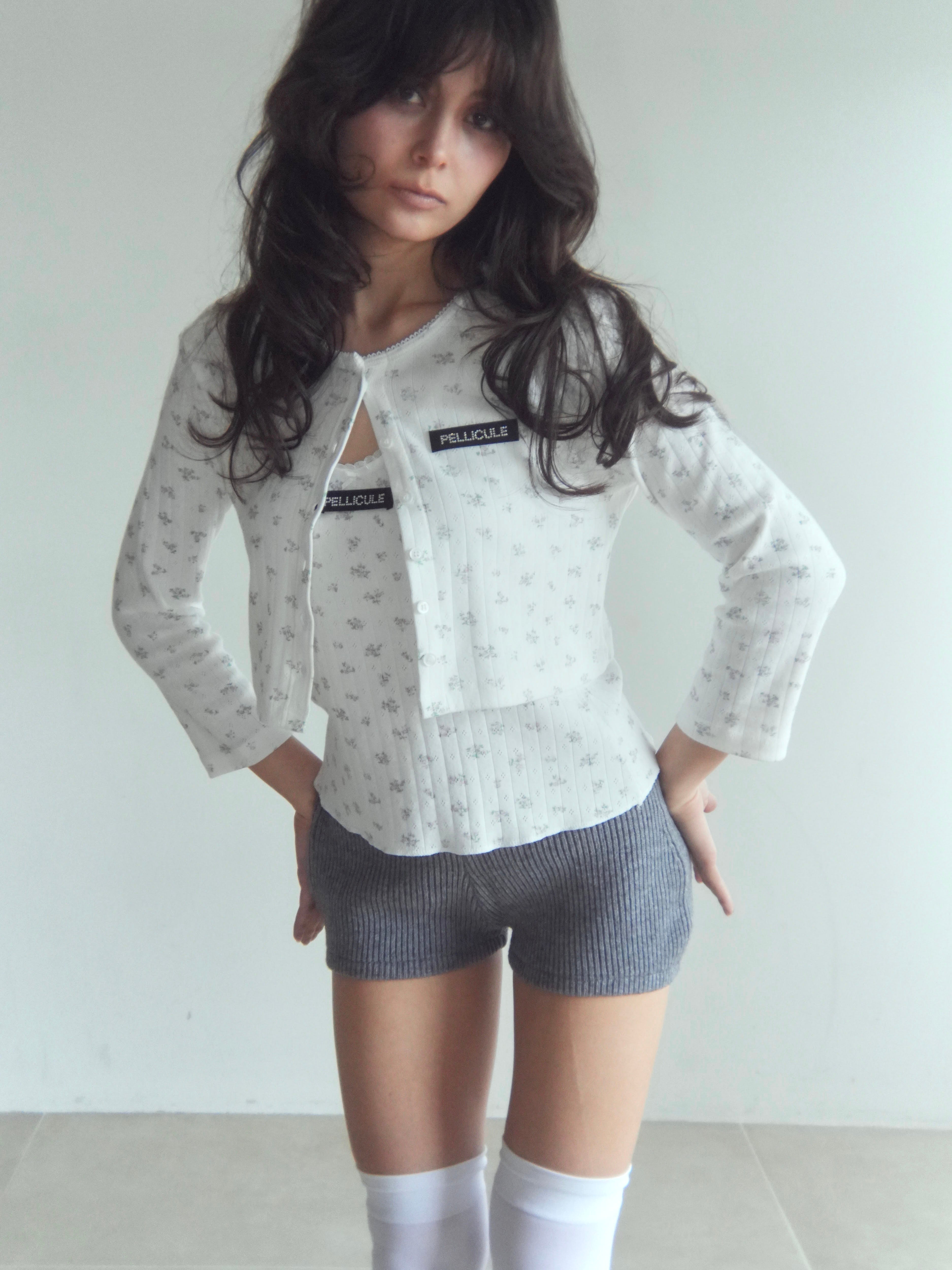 eyelet flower tank top