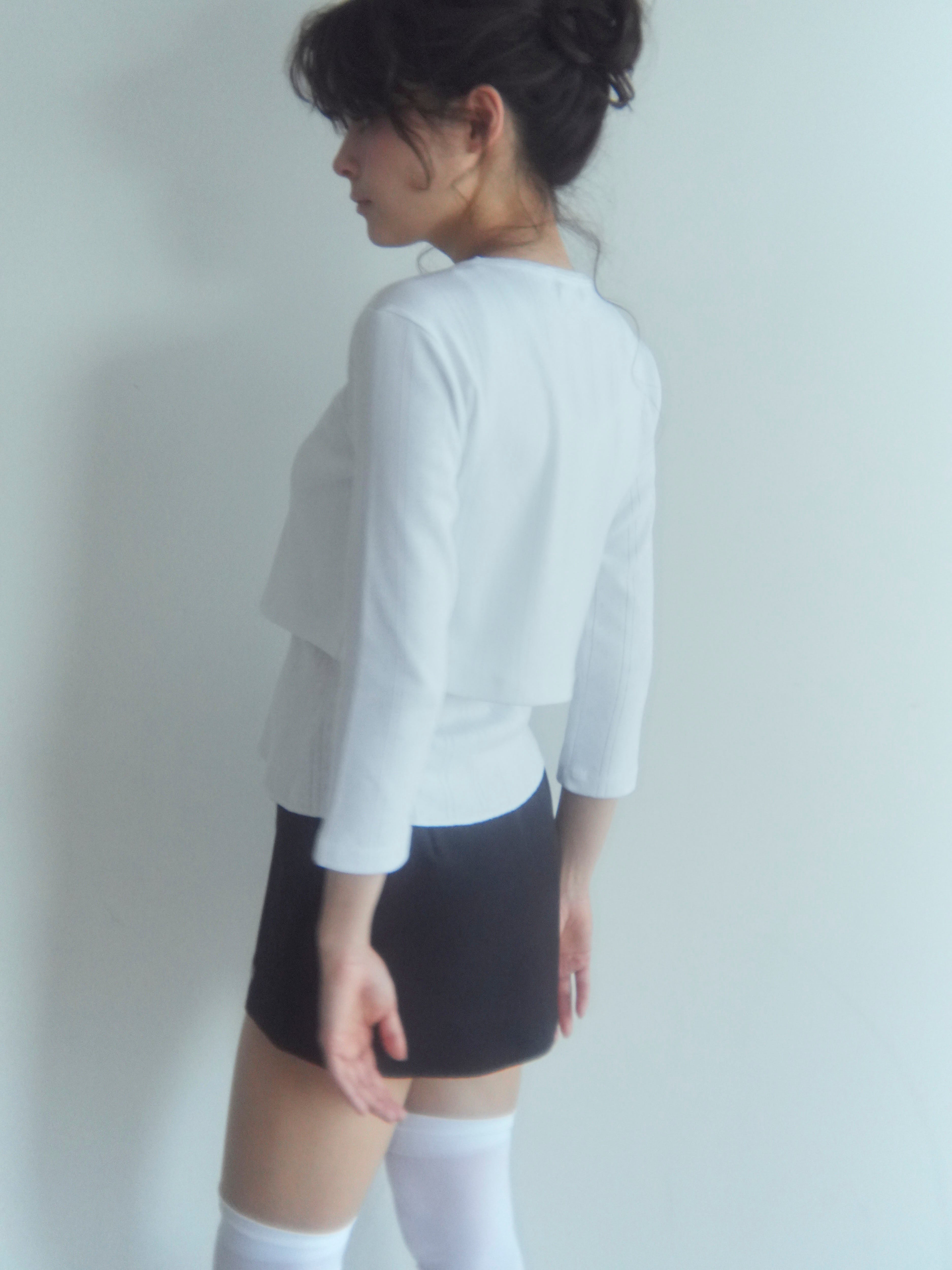 eyelet flower cardigan