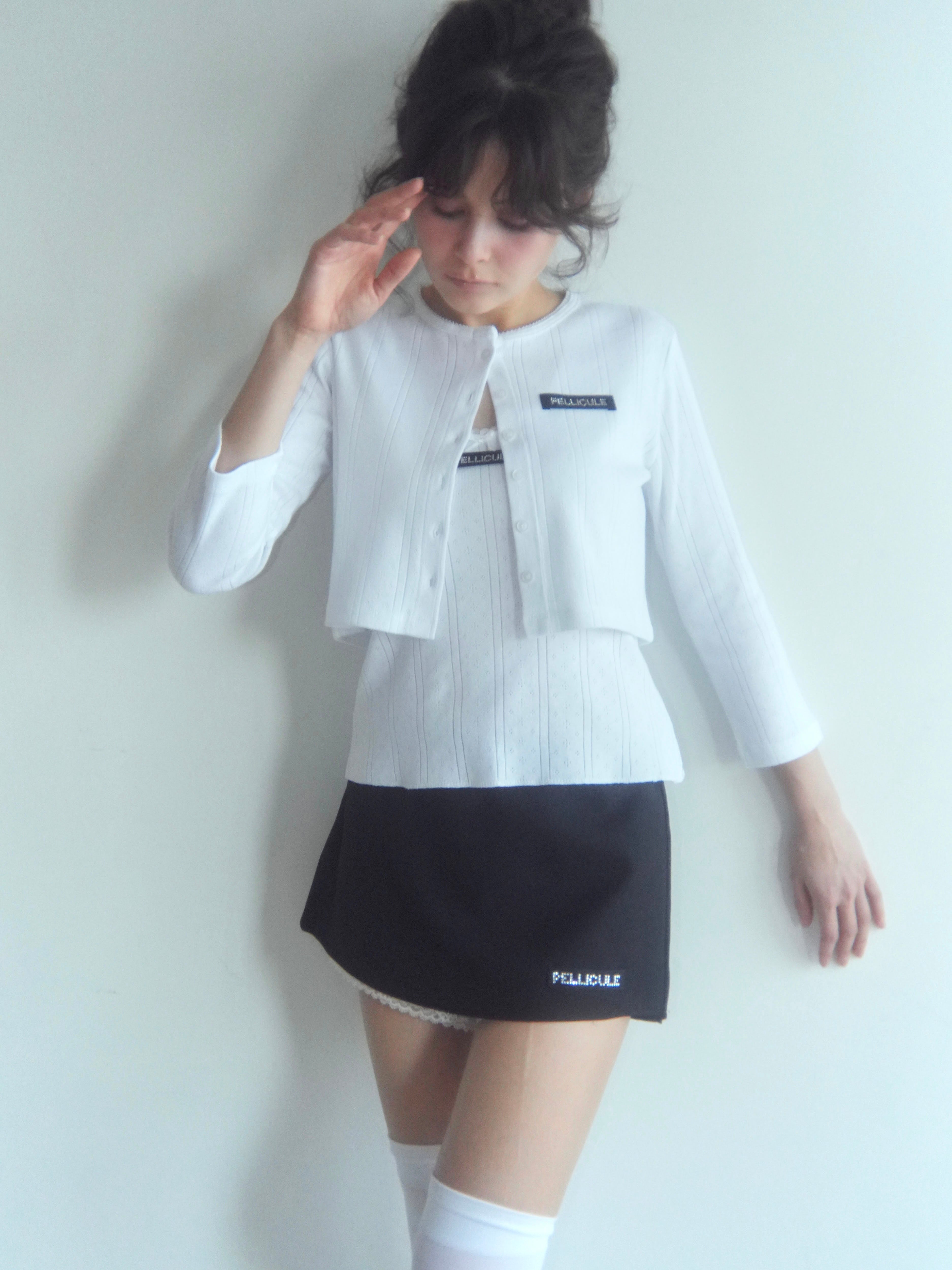 eyelet flower cardigan