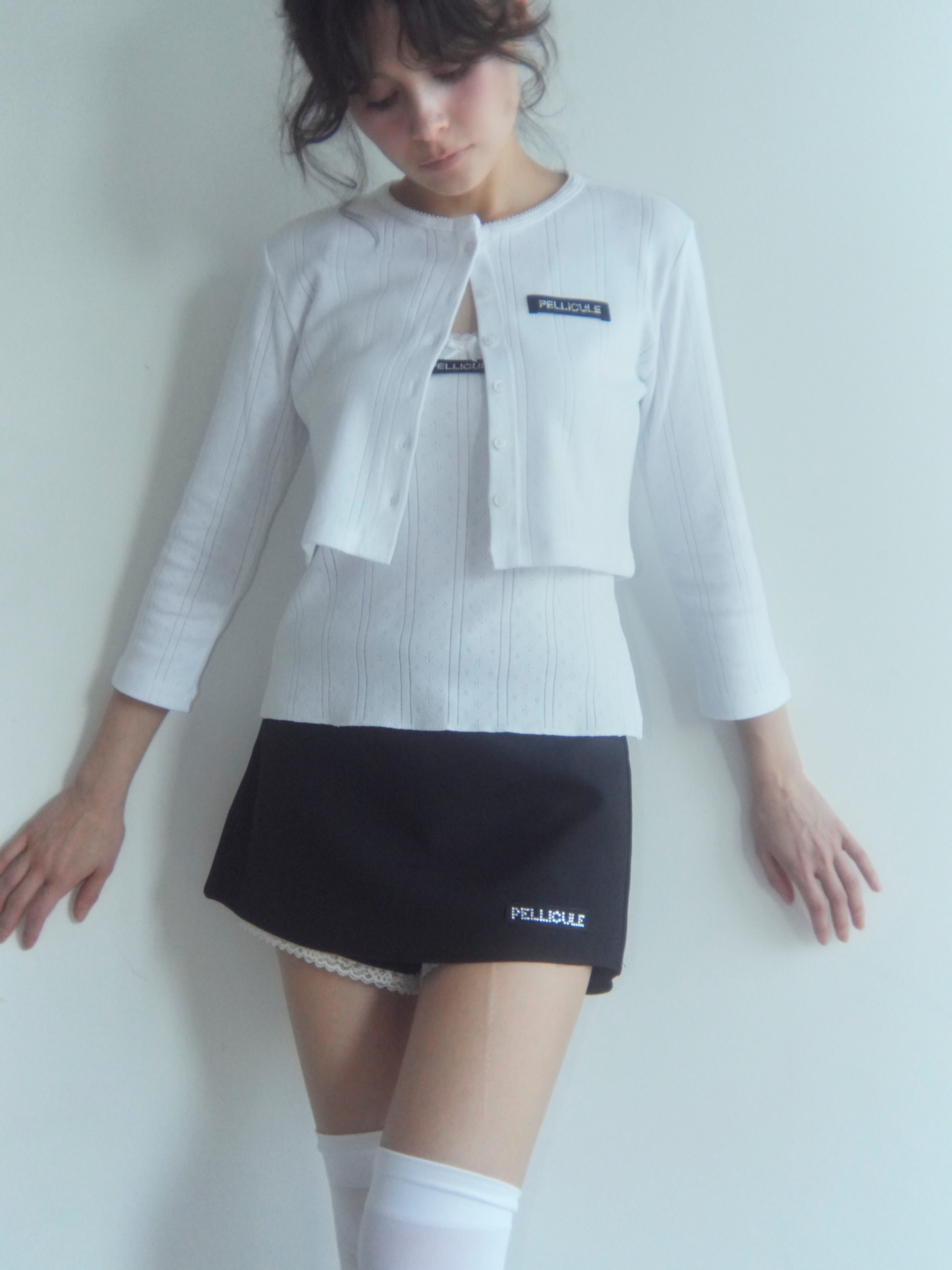 eyelet flower cardigan