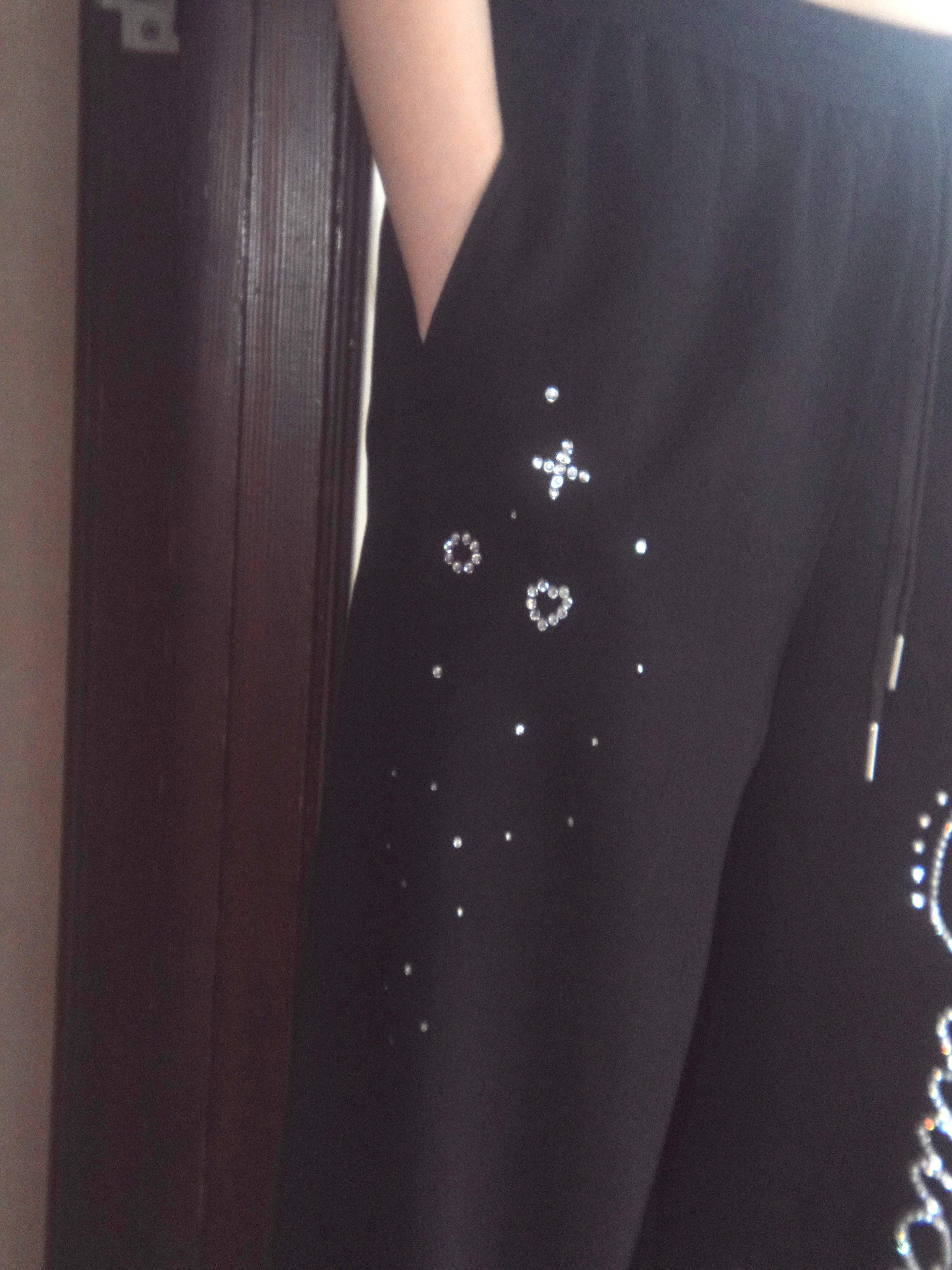stone-deco sweat pants
