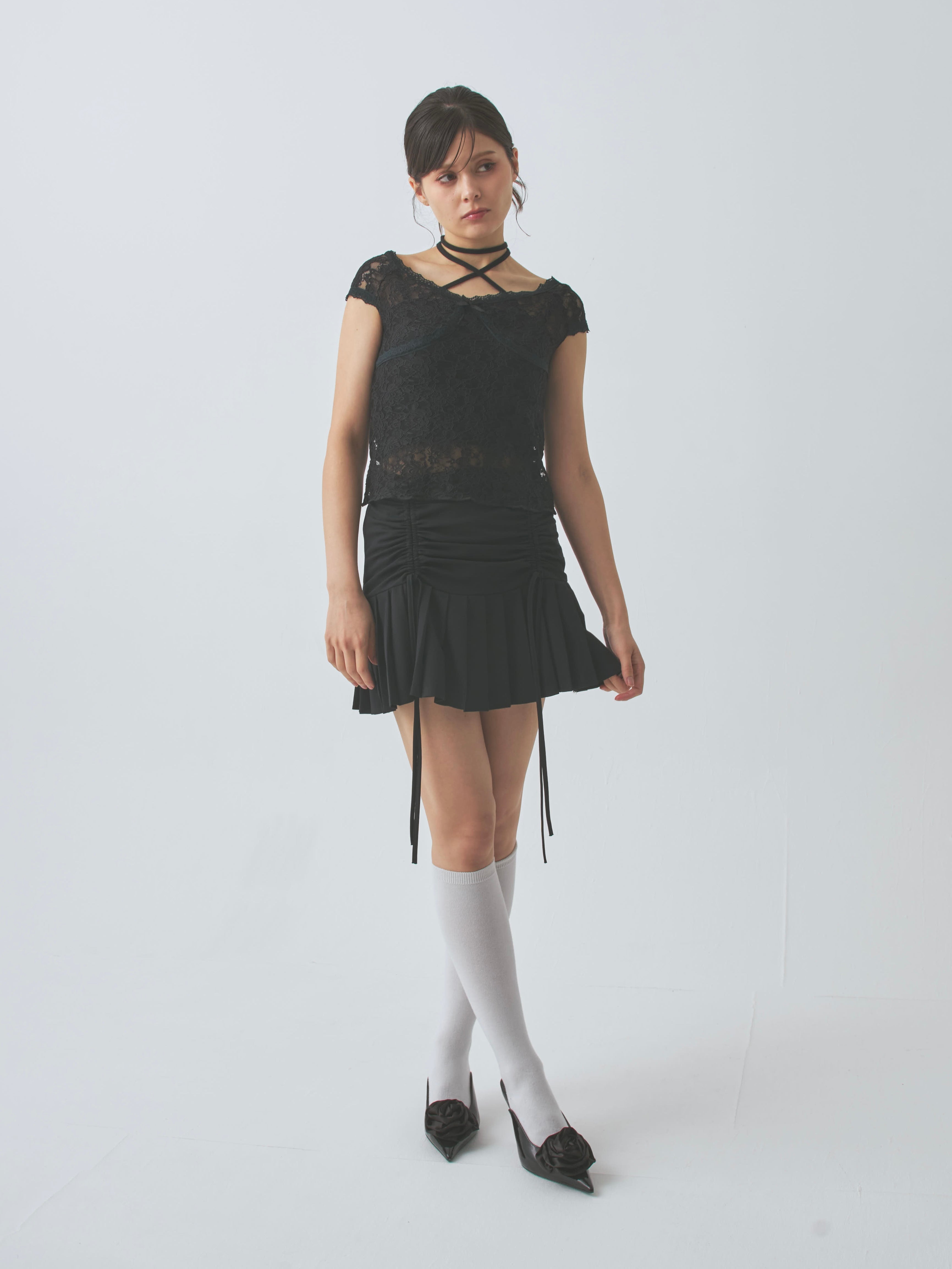 front gather pleats SK