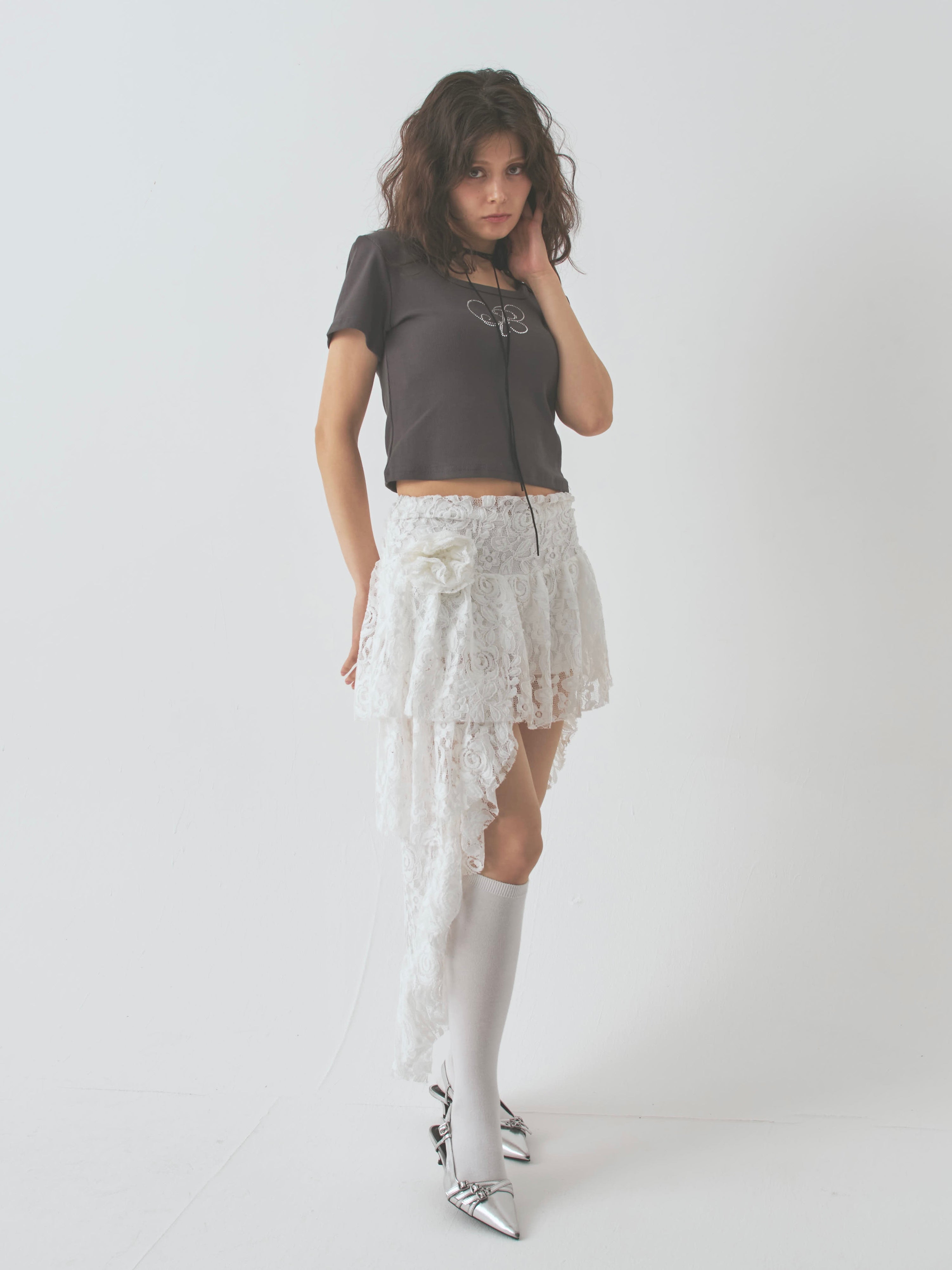 lace bouquet skirt