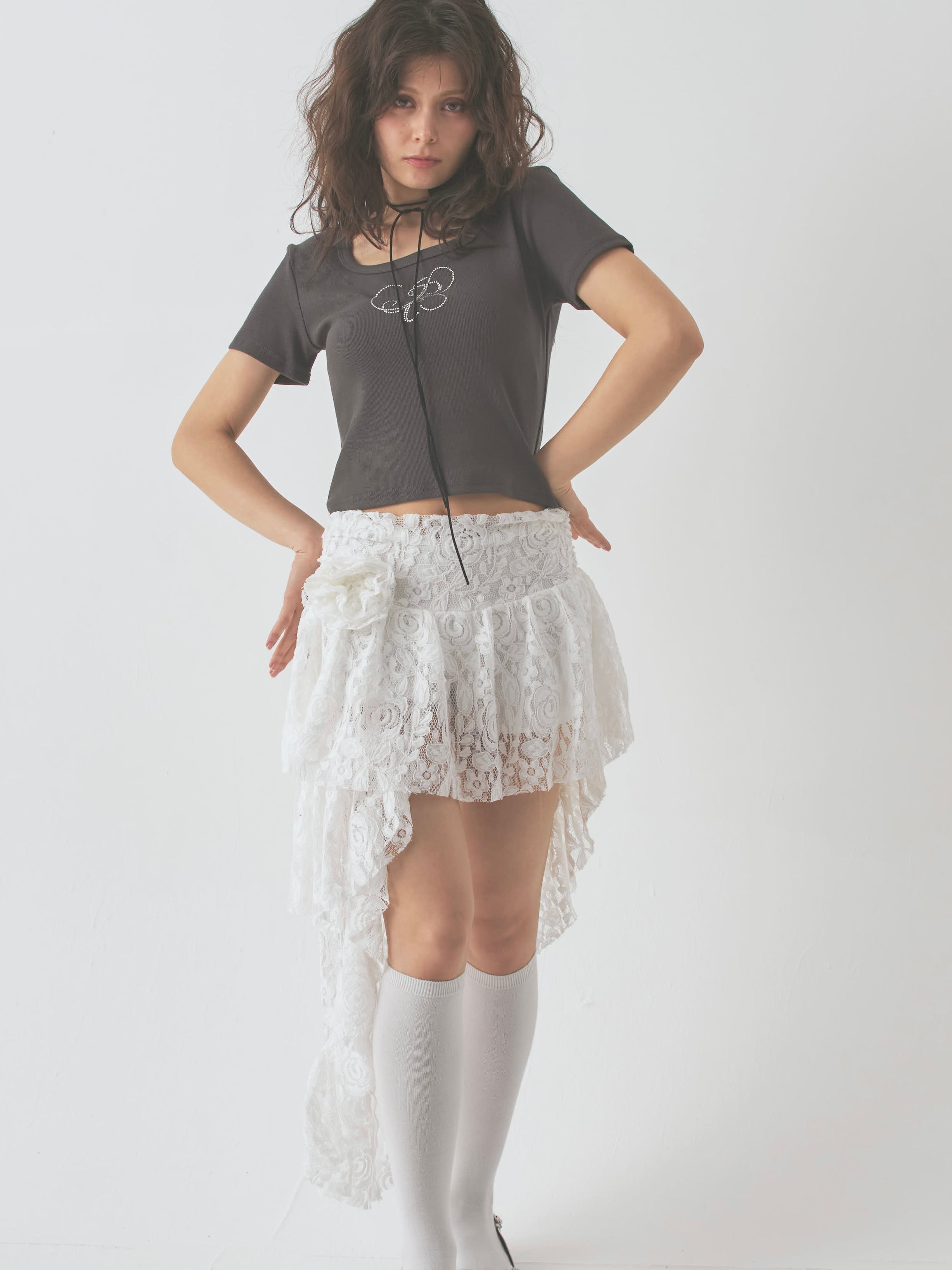 lace bouquet skirt