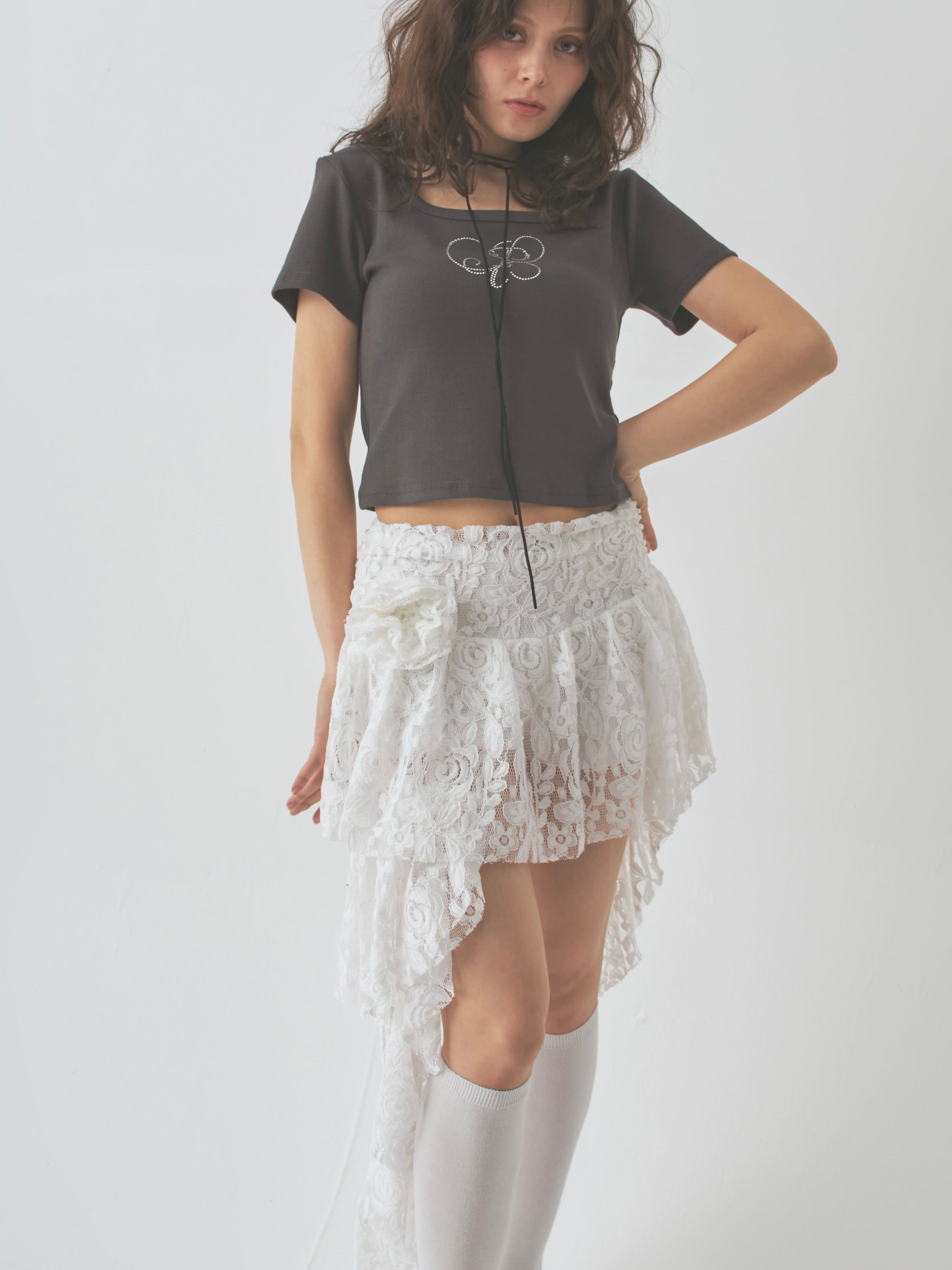 lace bouquet skirt