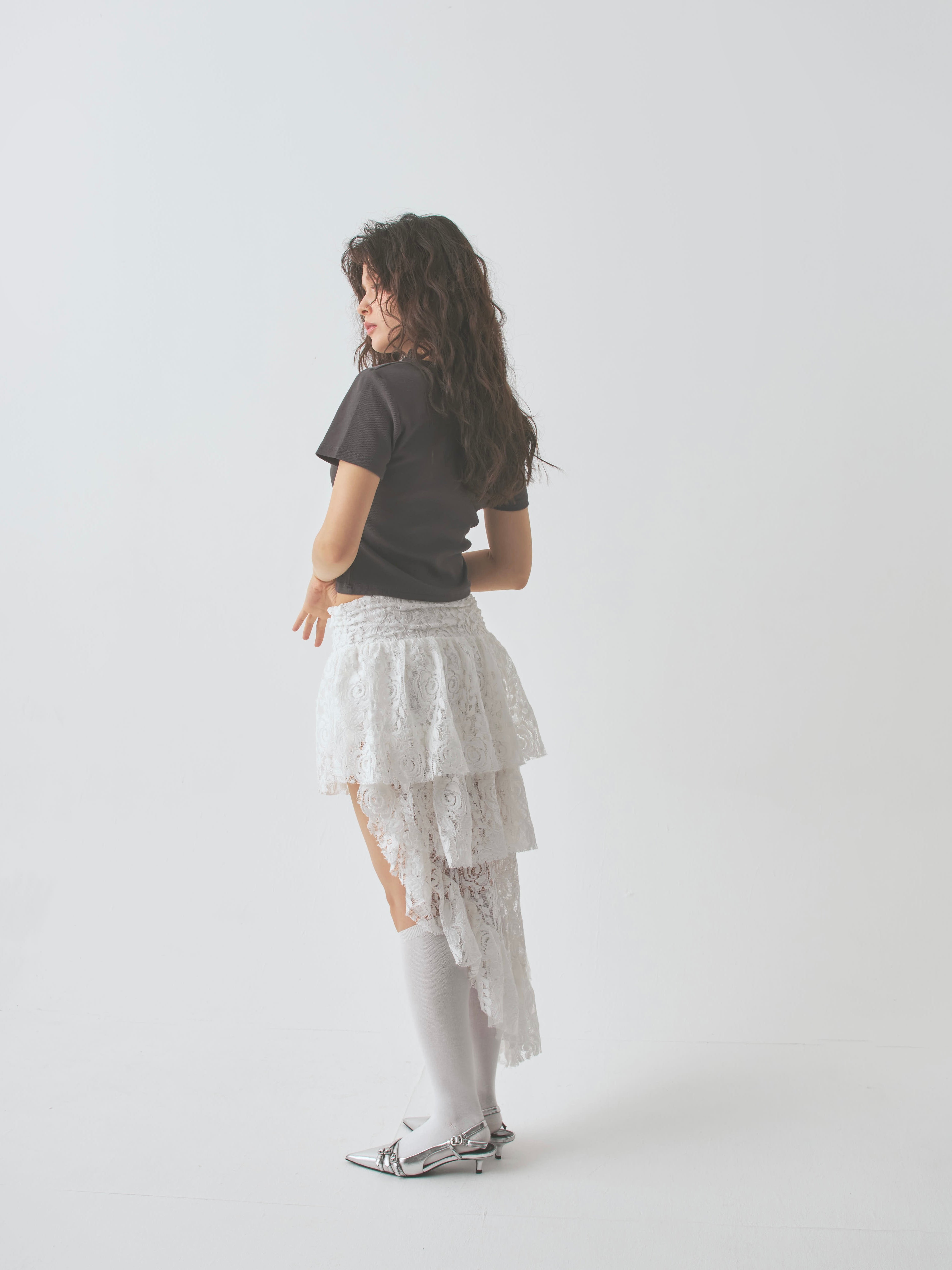 lace bouquet skirt