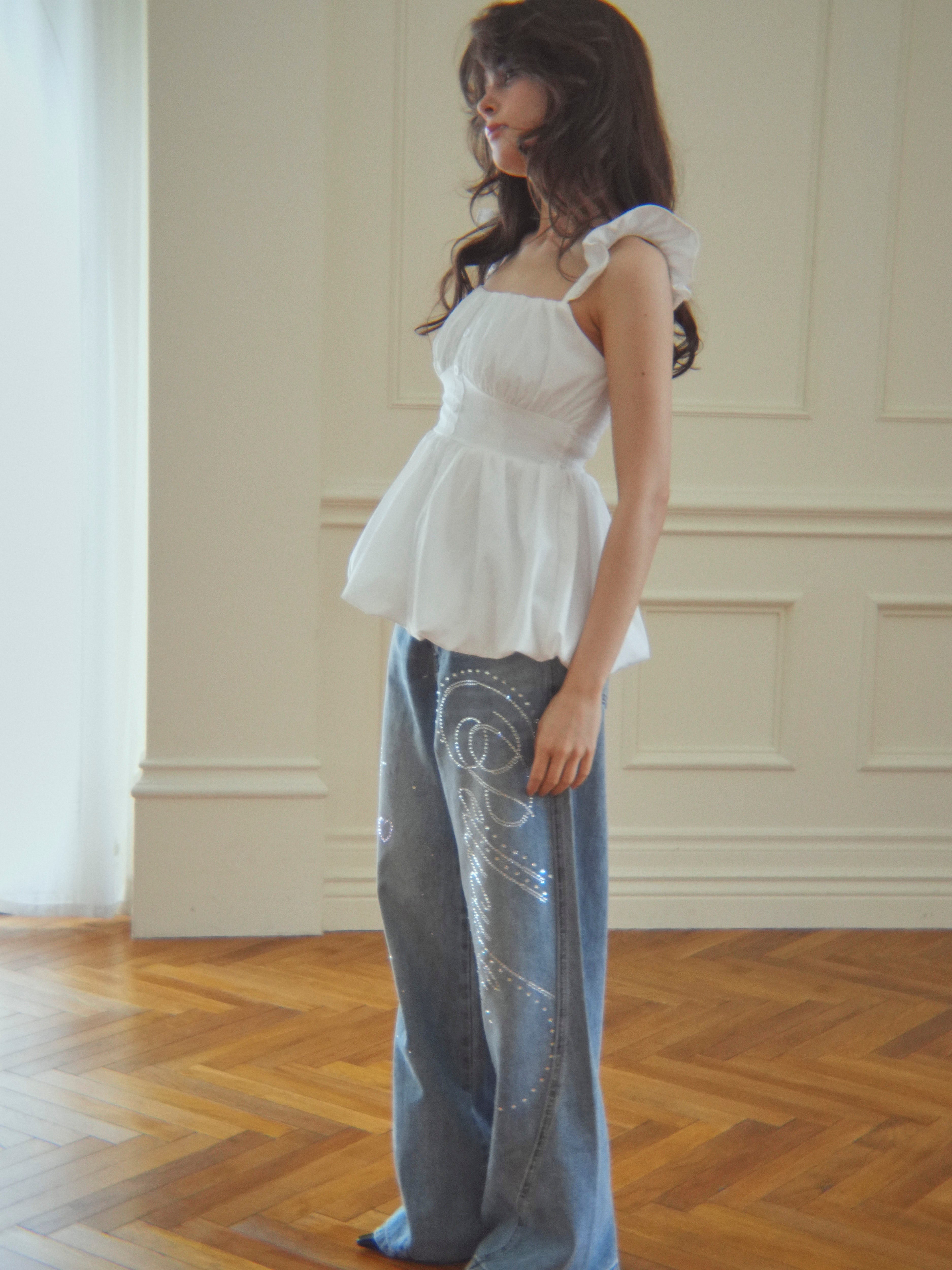frillgather peplum tops