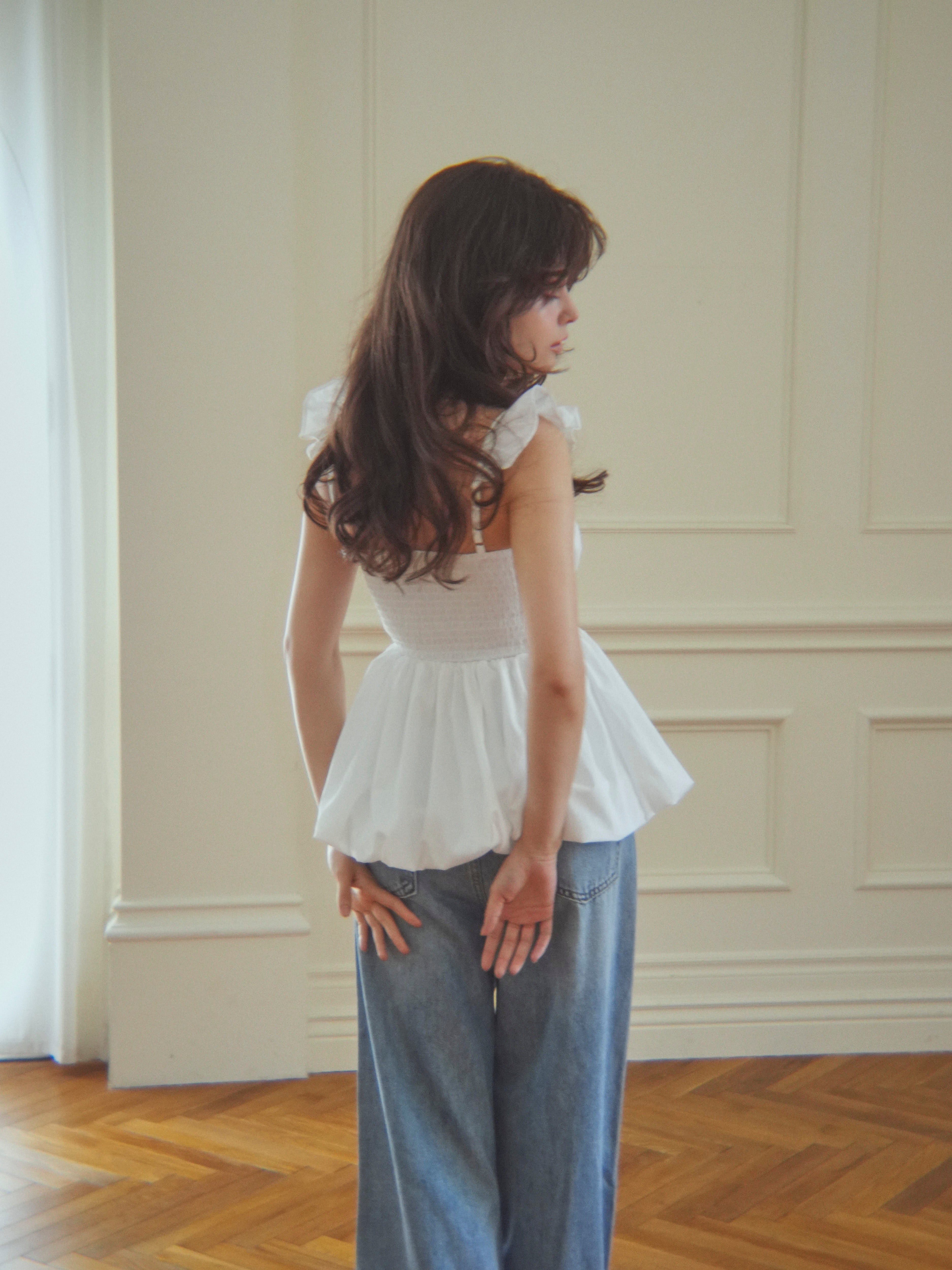 frillgather peplum tops