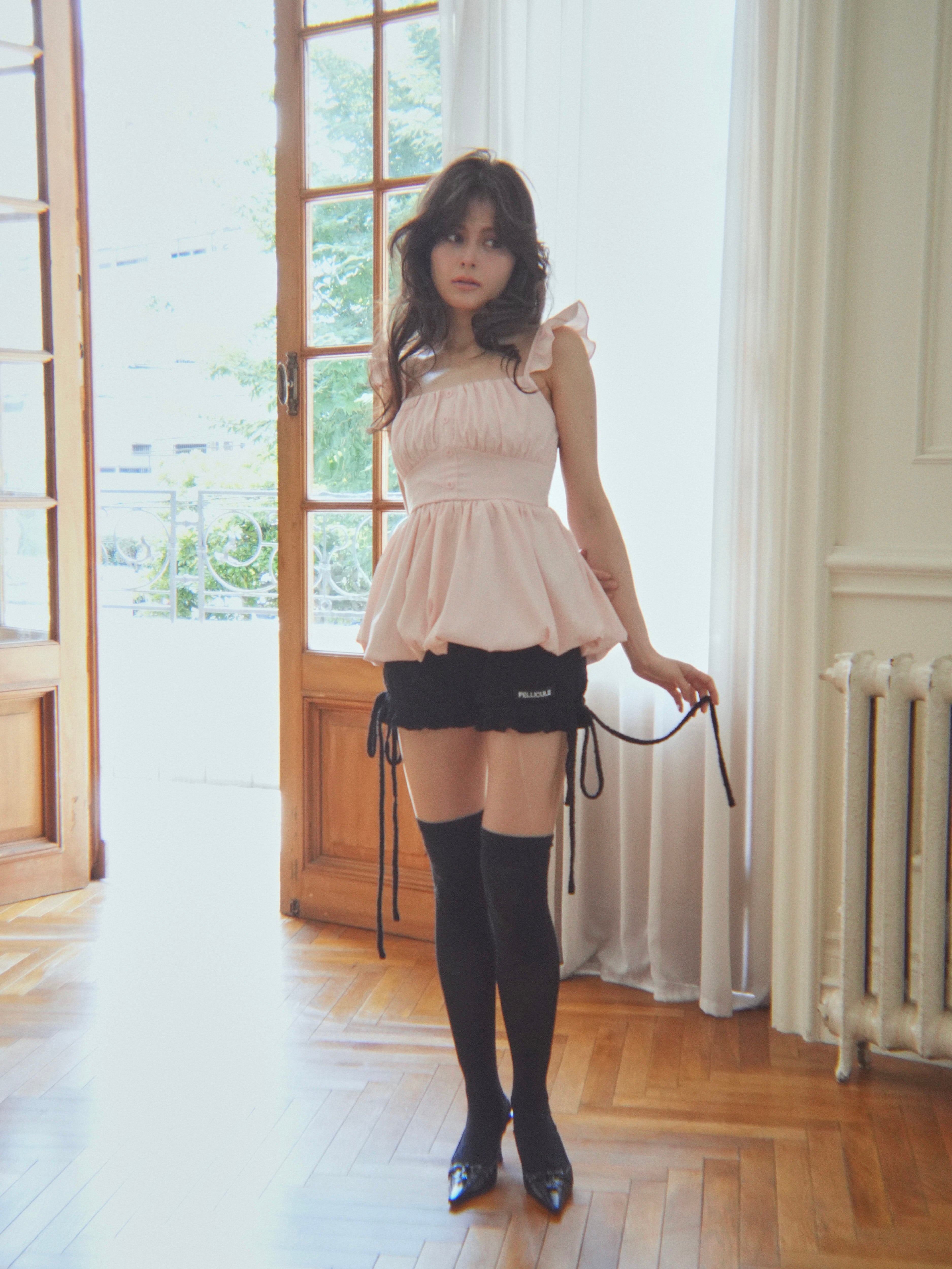 frillgather peplum tops