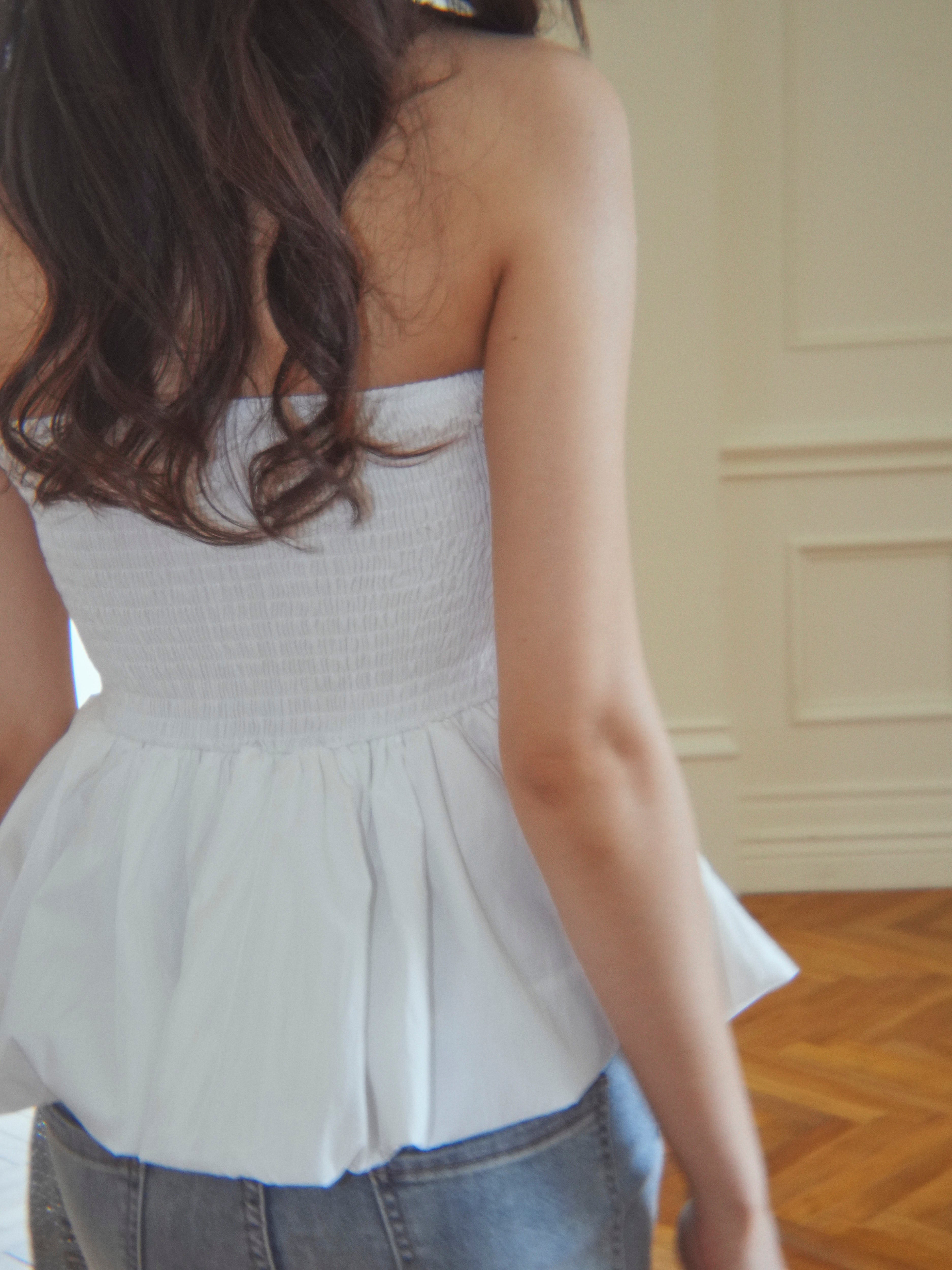 ribbon peplum baretops