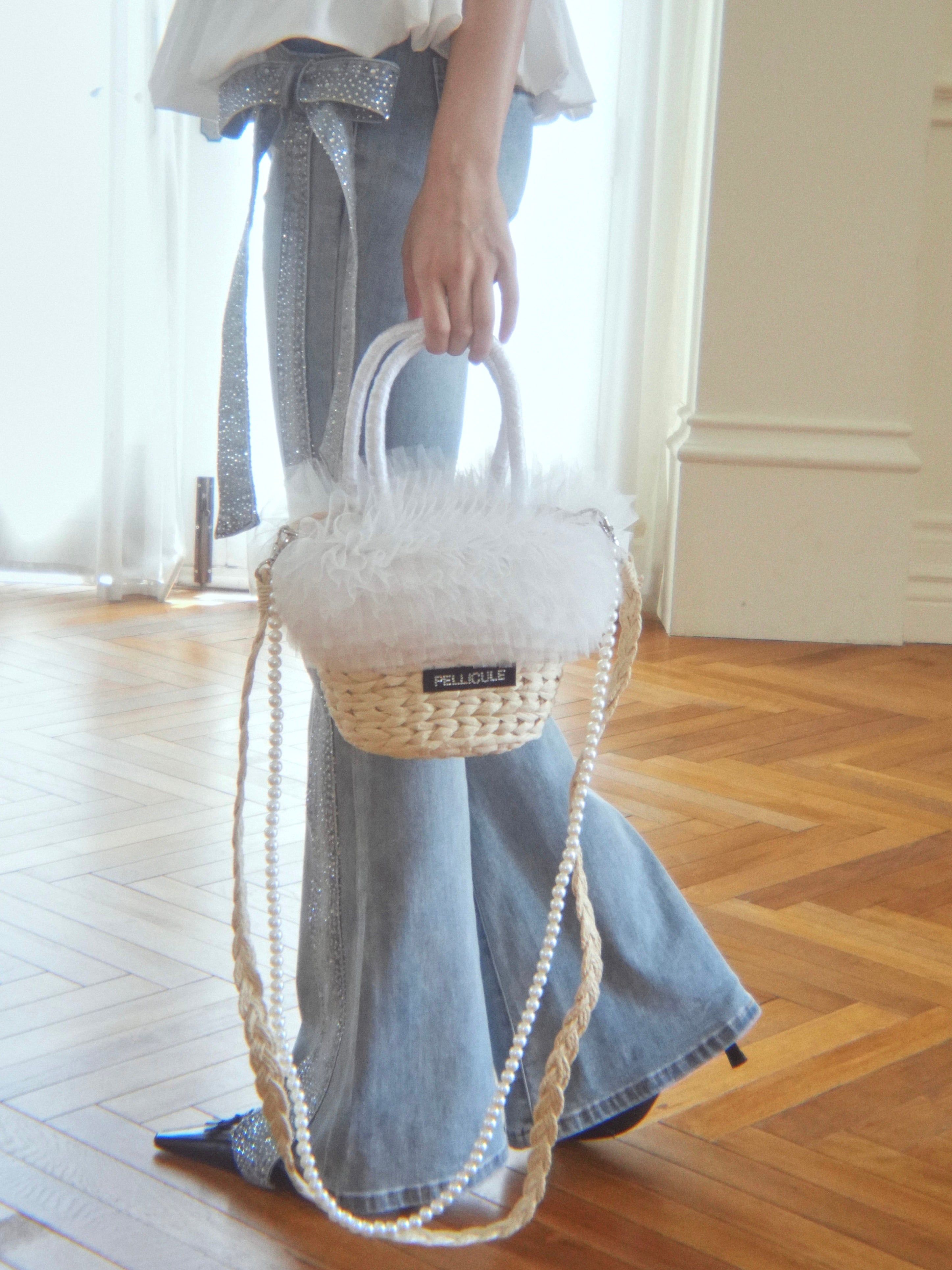 tulle basketbag