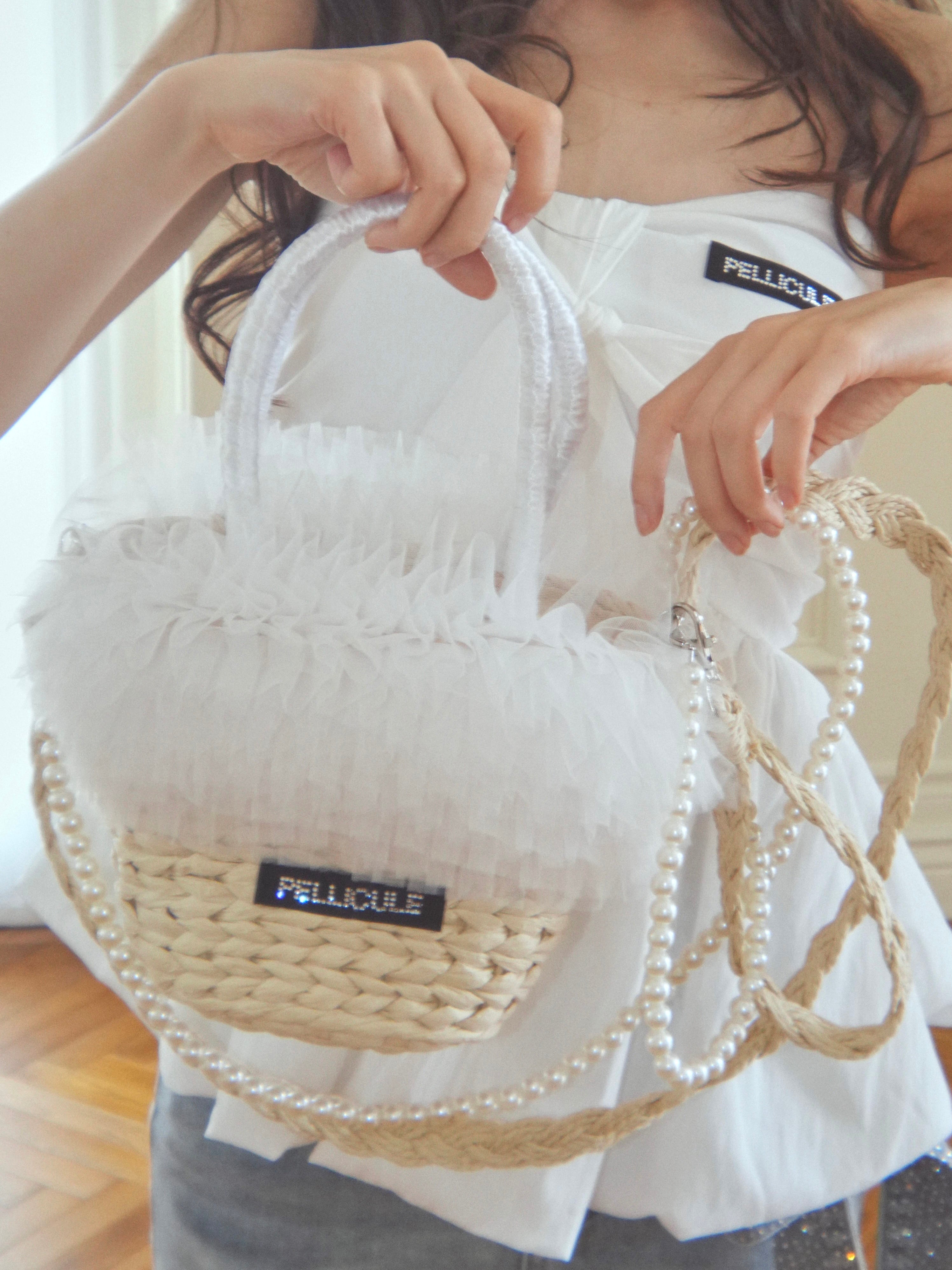 tulle basketbag