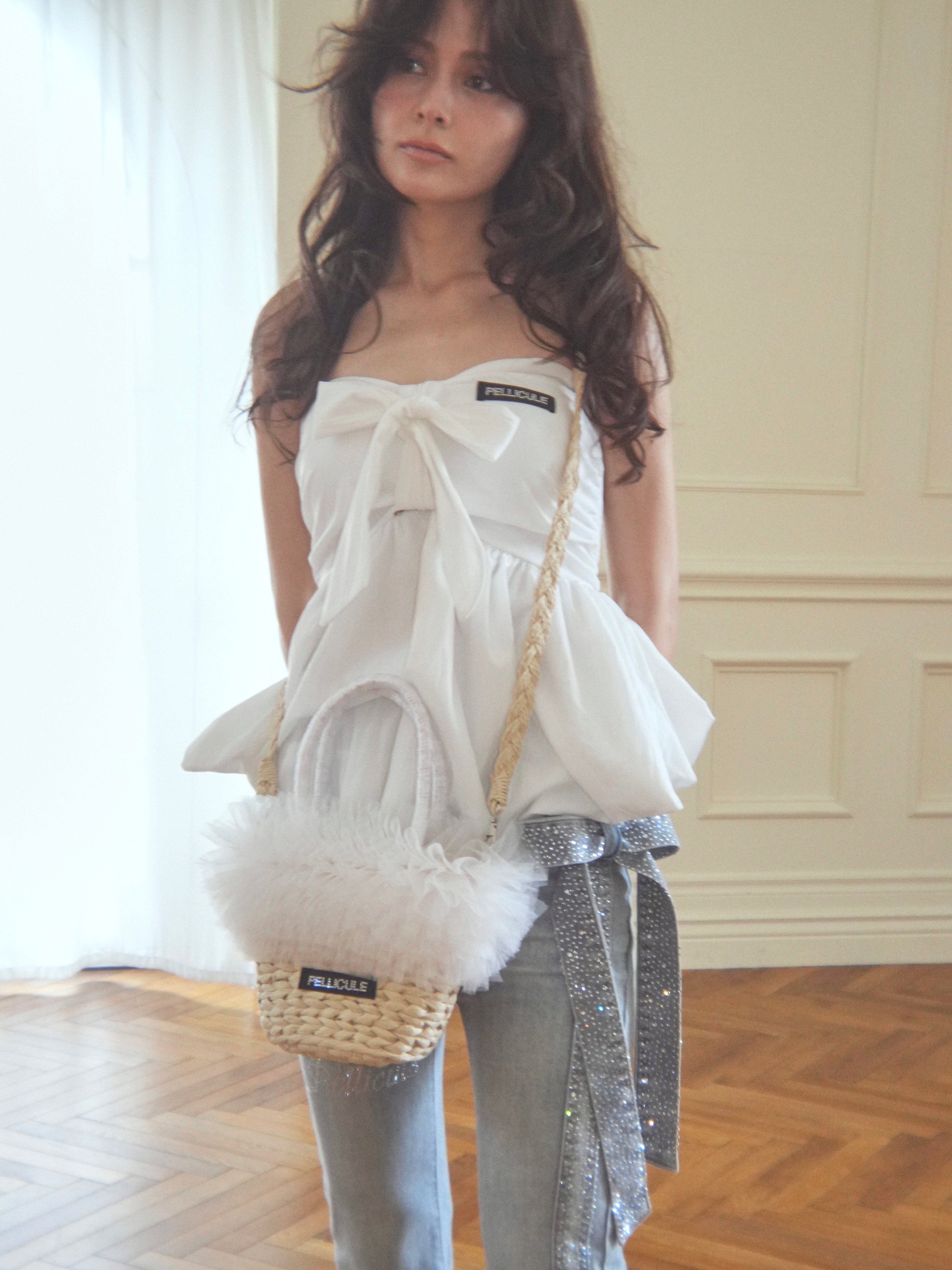 tulle basketbag