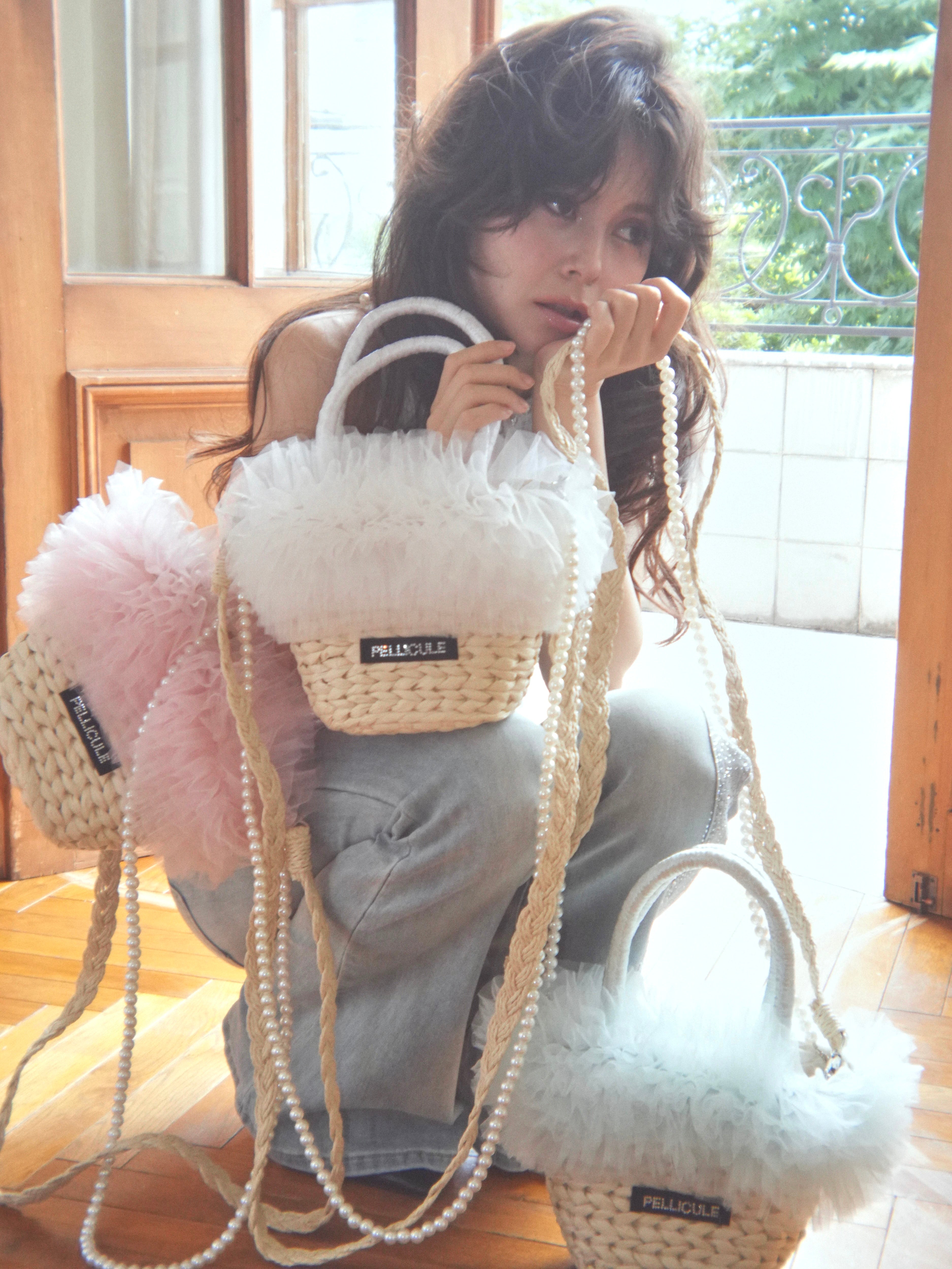 tulle basketbag