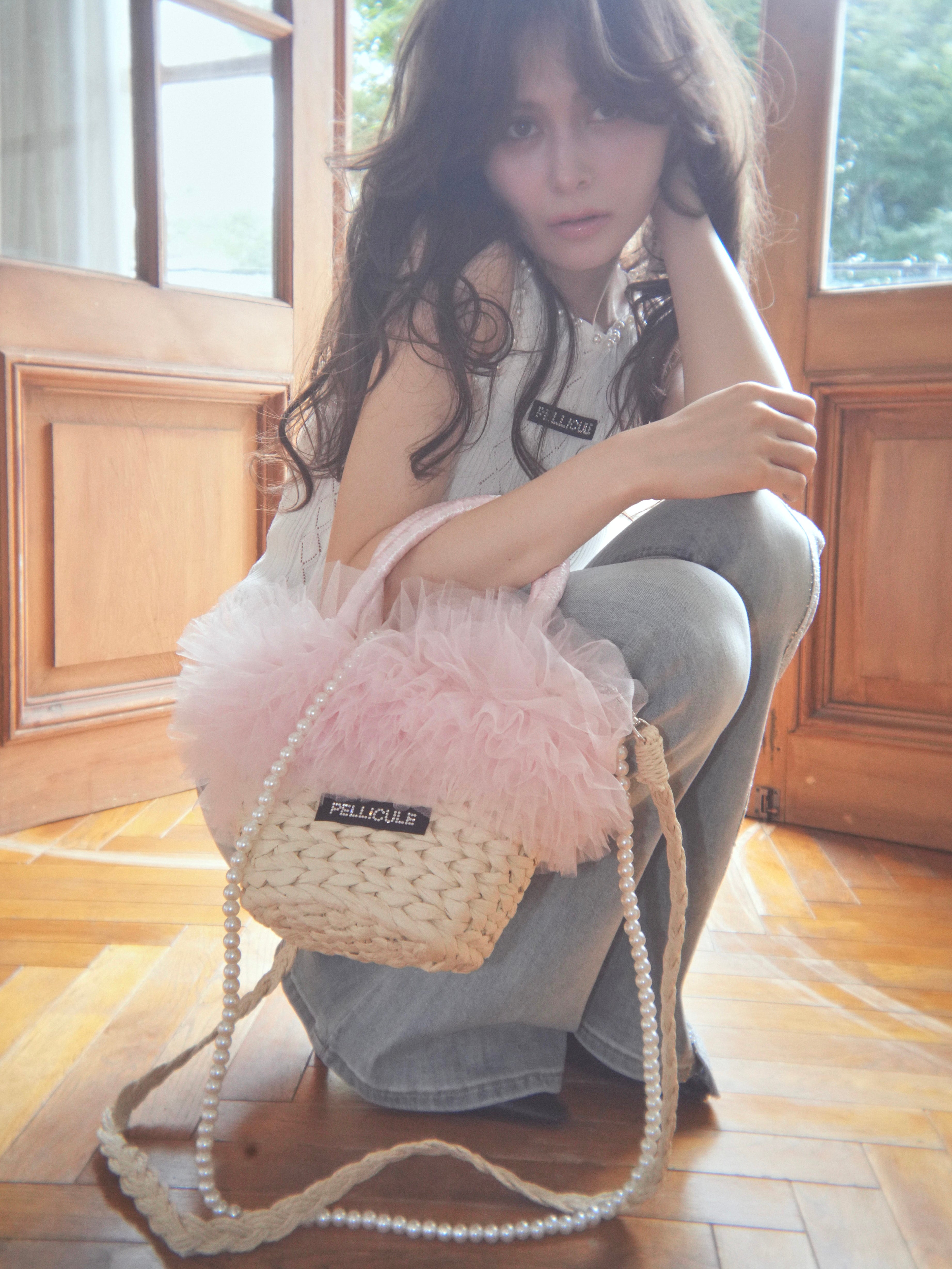 tulle basketbag